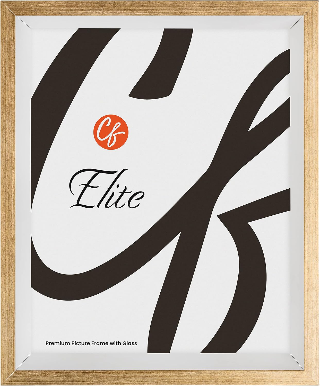 Craig Frames Elite Mirage Duo, 16x20 Picture Frame With Glass, White and Silver