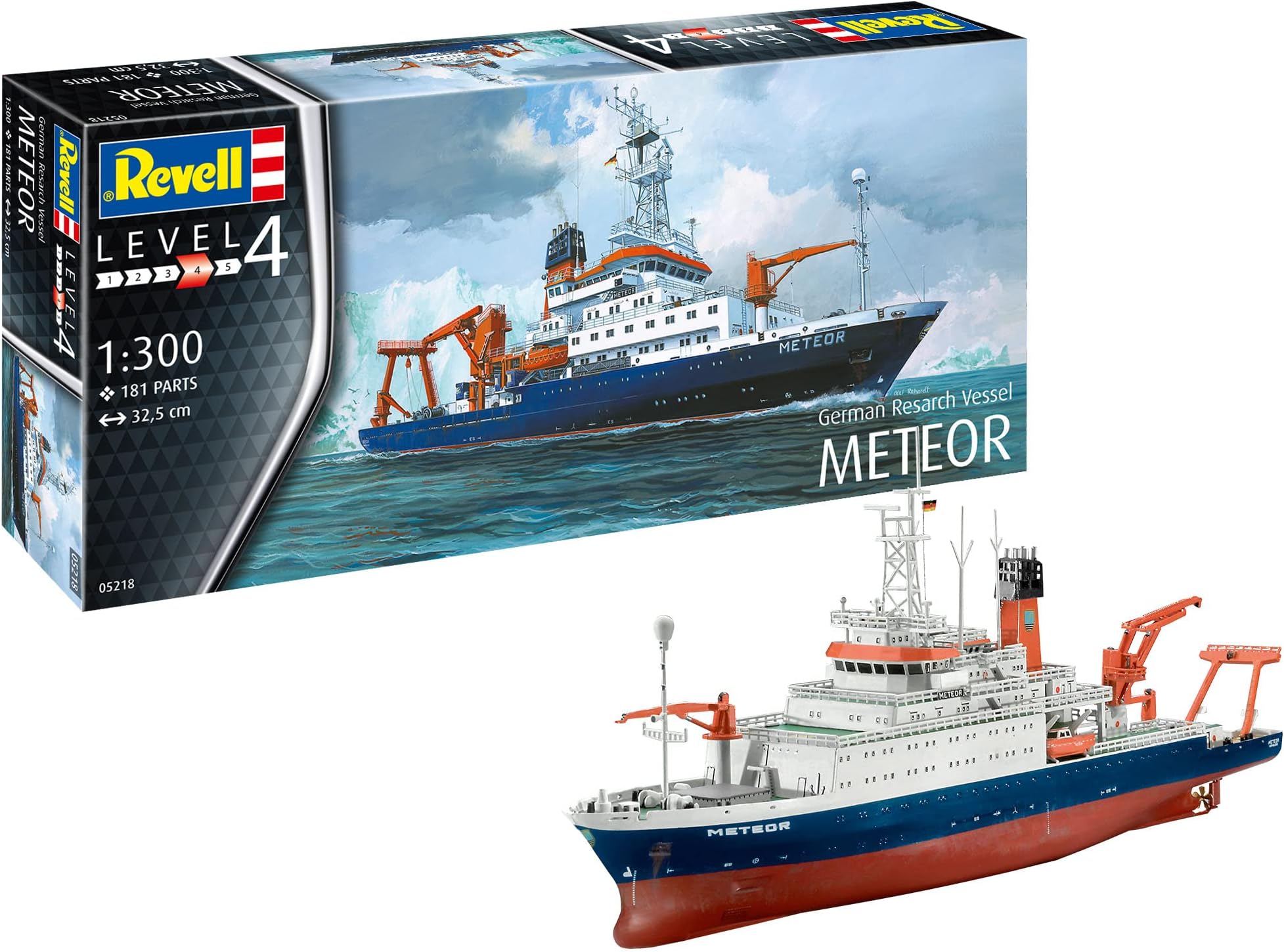 Revell 05218 German Research Vessel Meteor 1:300 Scale Unbuilt/Unpainted Plastic Model Kit