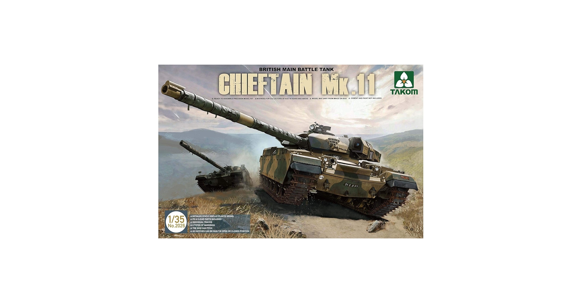 プラモデル戦車完成品1/35チーフテンMK11？ Amazon | TAKOM 1/35 イギリス主力戦車 チーフテン Mk.11