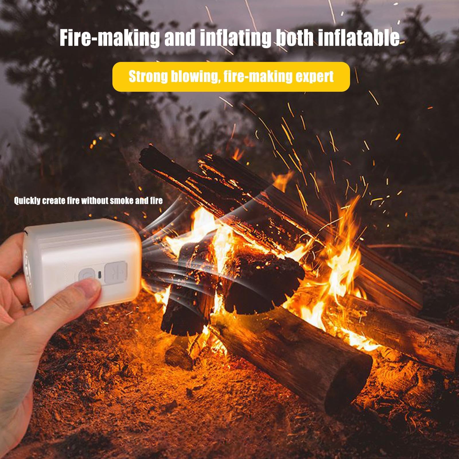 Pompa ad aria per gonfiabili, dispositivo elettrico ad alta pressione con ugelli multipli per palloncini, barche, attrezzatura da campeggio, sport all'aria aperta, pneumatici per bici, accessori per