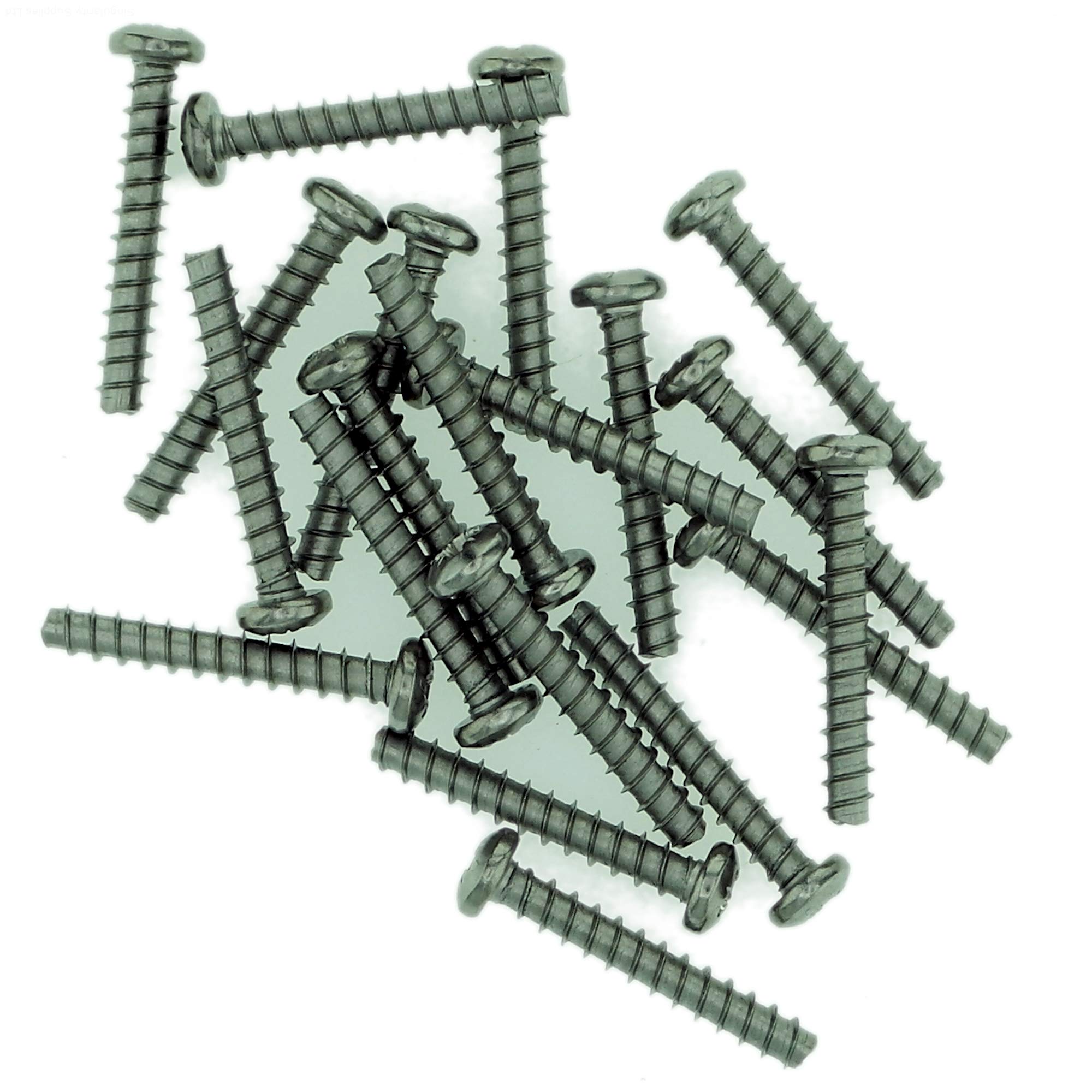 Singularity Supplies D3.5 (3.5Mm X 20Mm) Pozi Pan Screws For Plastic (Trilobular) - Stainless Steel (A2) (Pack Of 20)