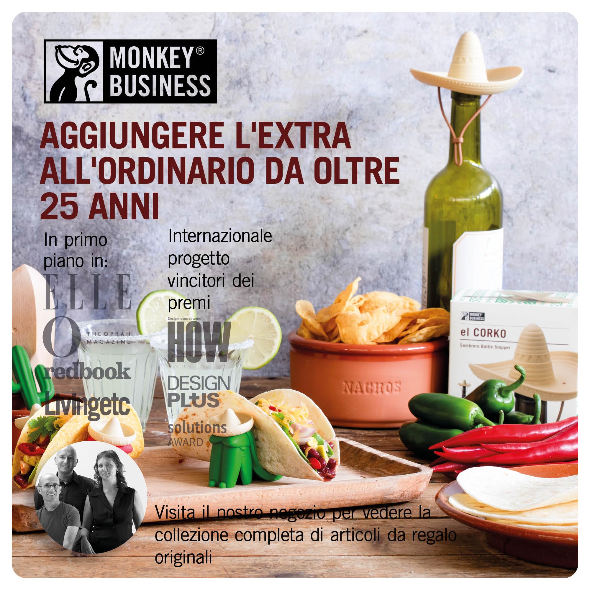 Monkey Business Gift Set per Amanti del Vino – 2 Tappi in Silicone + 2 Poncho in Neoprene per Bottiglie 750 ml – Isolamento per Bottiglia Aperta + Tema Wild West