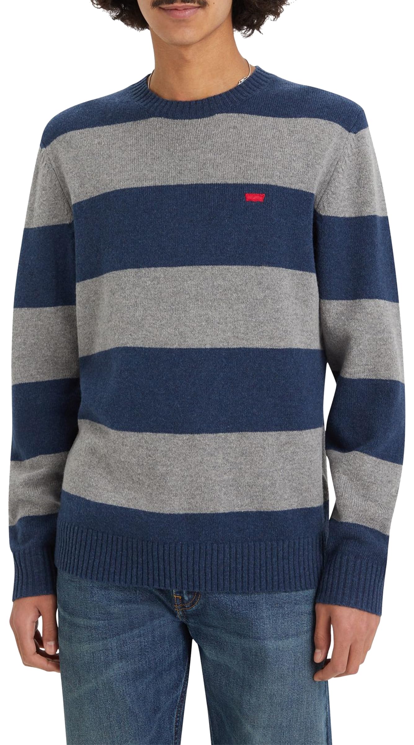Levis Men's Blue Crew Sweatshirt in Size XS, Sports Direct