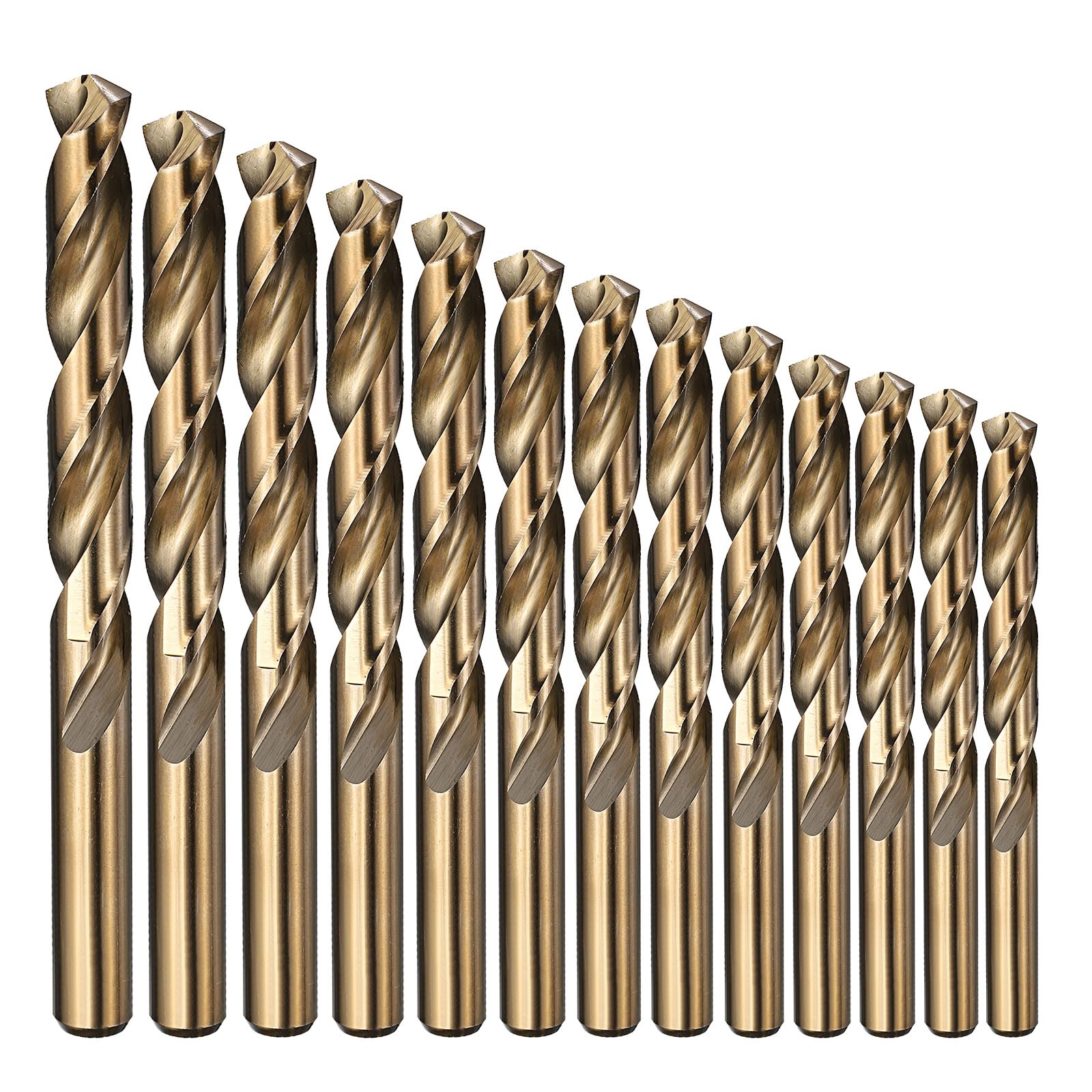 PATIKIL 13 Pezzi Set Punte a Gambo Dritto 1mm-13mm Acciaio M2