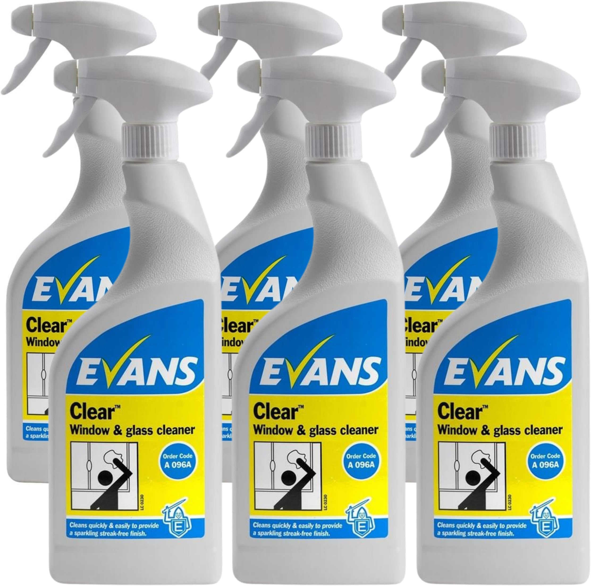 6 x Evans L.S.P. Perfumed Furniture Polish and Window Cleaner Spray