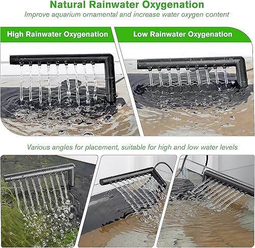 Miniatura 3 de hygger Bomba de filtro U-V sumergible 4 en 1, mata agua verde interna con temporizador, filtro ajustable de tanque de peces de 210 GPH de 8 W,