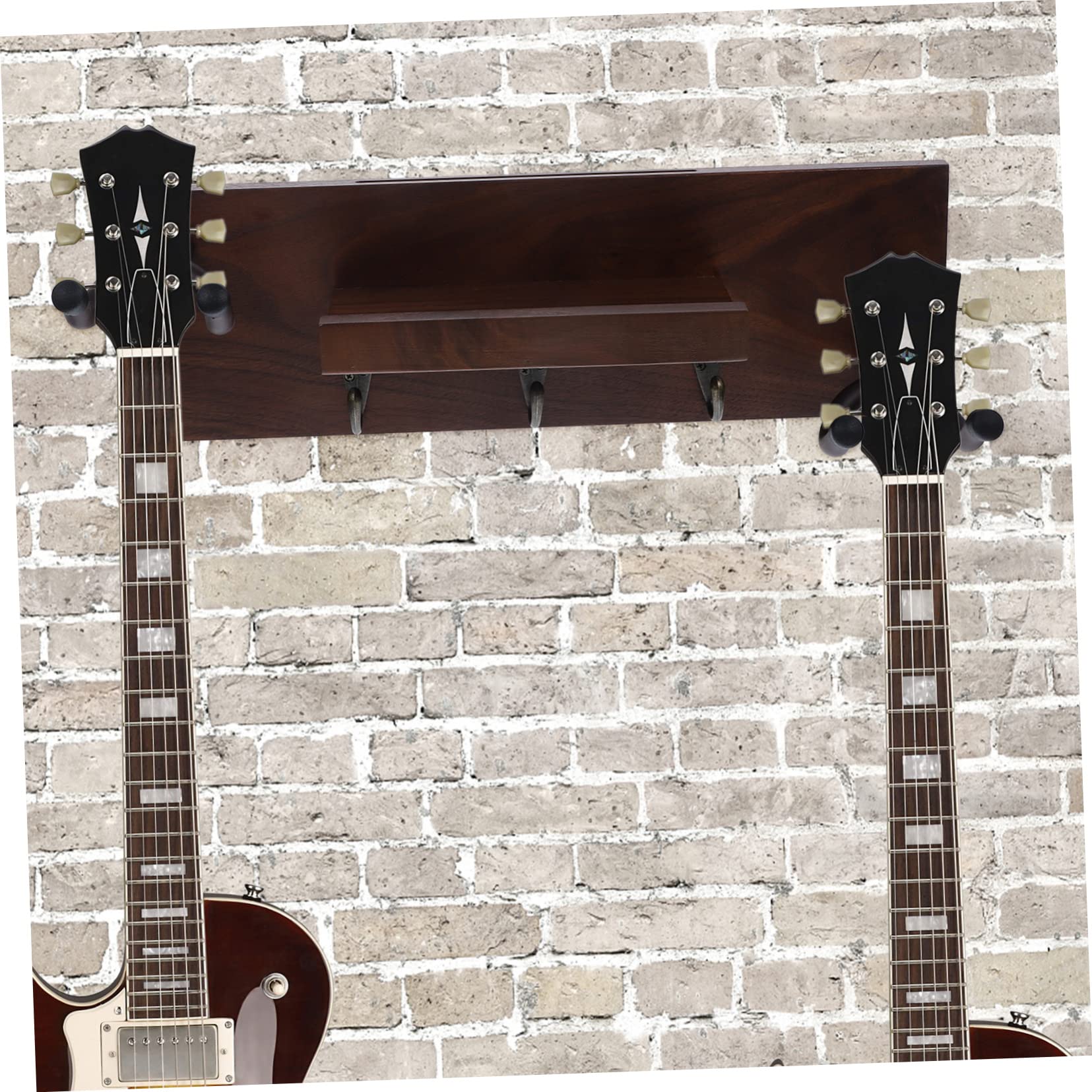 Kisangel Supporto per Chitarra da Parete Gancio per Chitarra e Ukulele Mensola per Appendere Chitarre Design Pratico per Protezione e Risparmio di Spazio