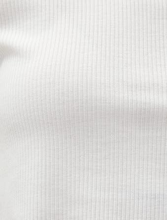 Koton Women's Ribbed Short Sleeve Crew Neck Crop T-Shirt