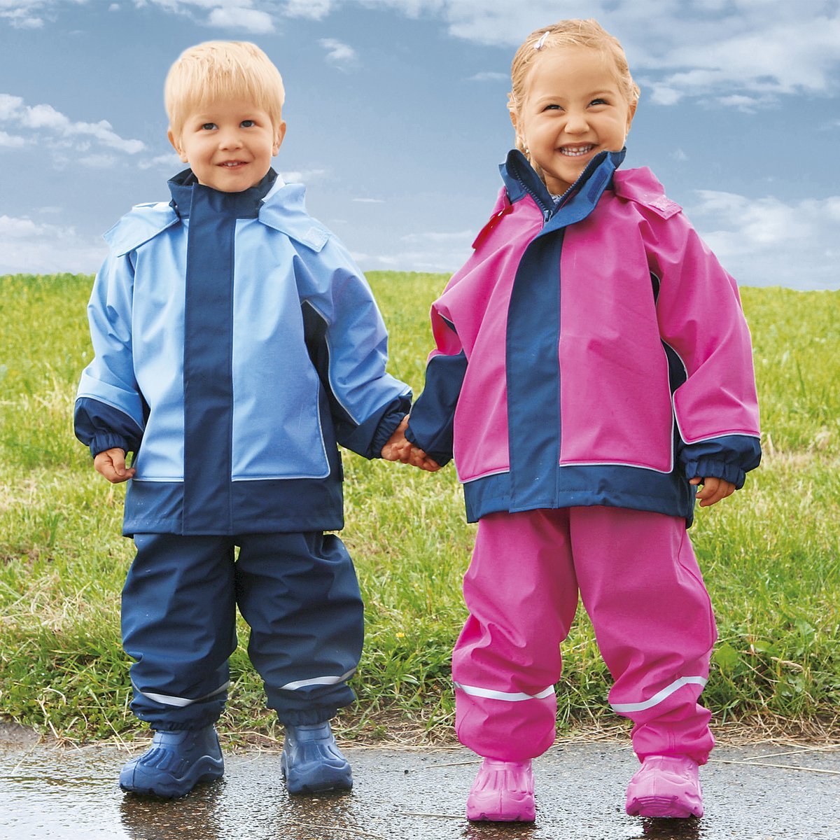 Playshoes Fleece-trägerhose Pantalon Mixte Enfant, Rouge, Taille 140