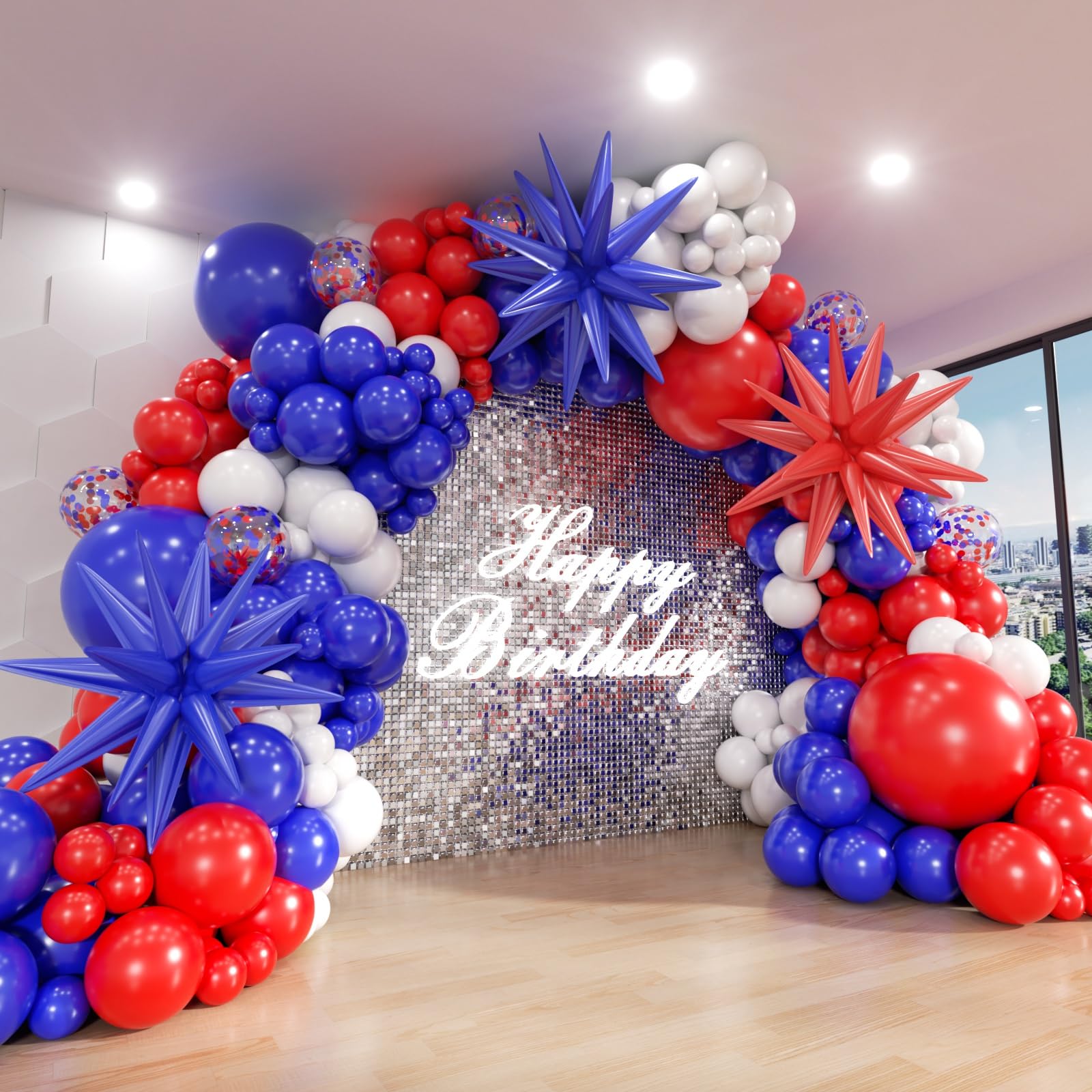 Red White and Blue Balloon Arch Kit