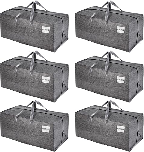 VENO - Bolsas de mudanza, con correas de mochila, cajas de almacenamiento universitario, con tapas, resistentes, extragrandes, asas resistentes,