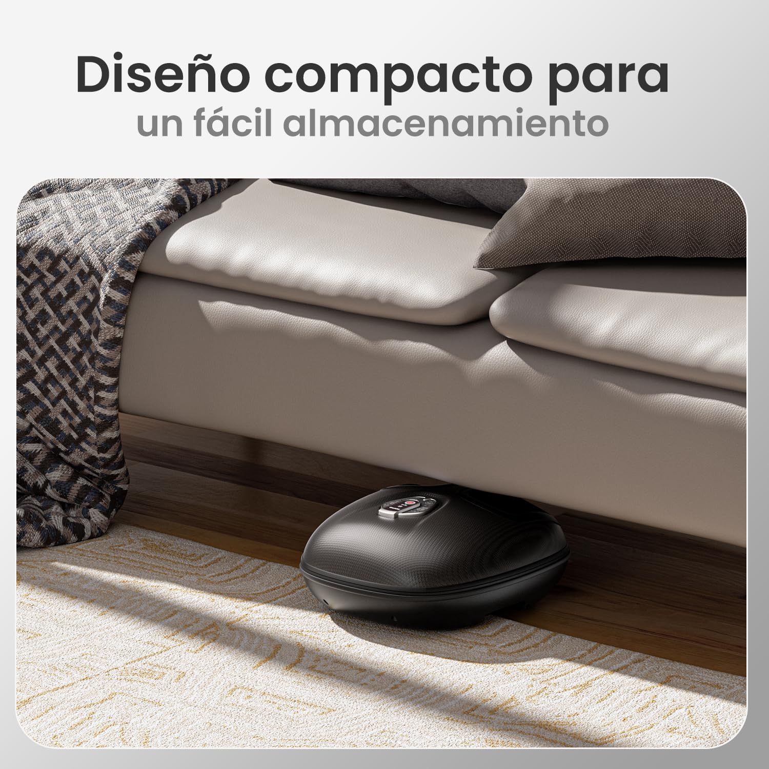 RENPHO Masajeador de pies con calor para fascitis plantar, Portátil Amasado Shiatsu, Compresión, Massager eléctrico de los pies de 3 intensidades