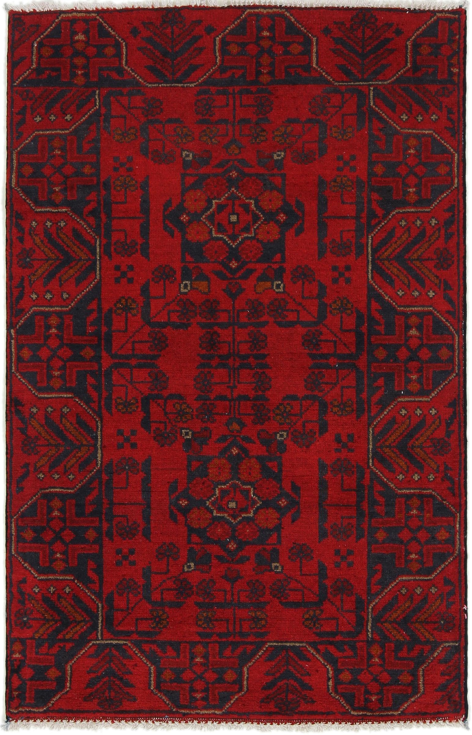 Tapis Khal Mohammadi 79x121 noué main, un tapis d'Orient en laine pour délimiter l'espace