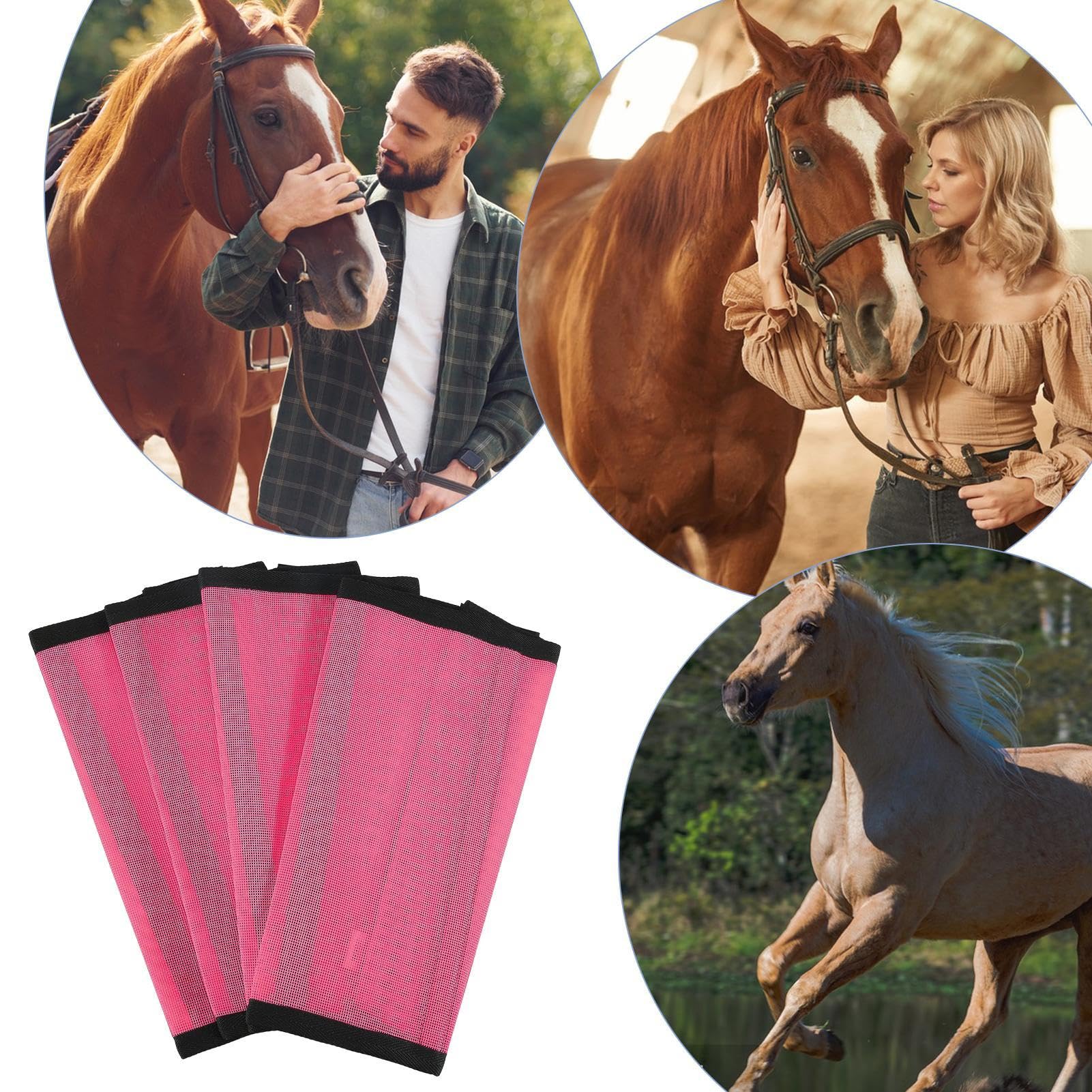 Bottes anti-mouches pour cheval, leggings réutilisables pour cheval, bottes de mouche, bottes de mouche durables, minimisent la fatigue des jambes et réduisent les coups de pied