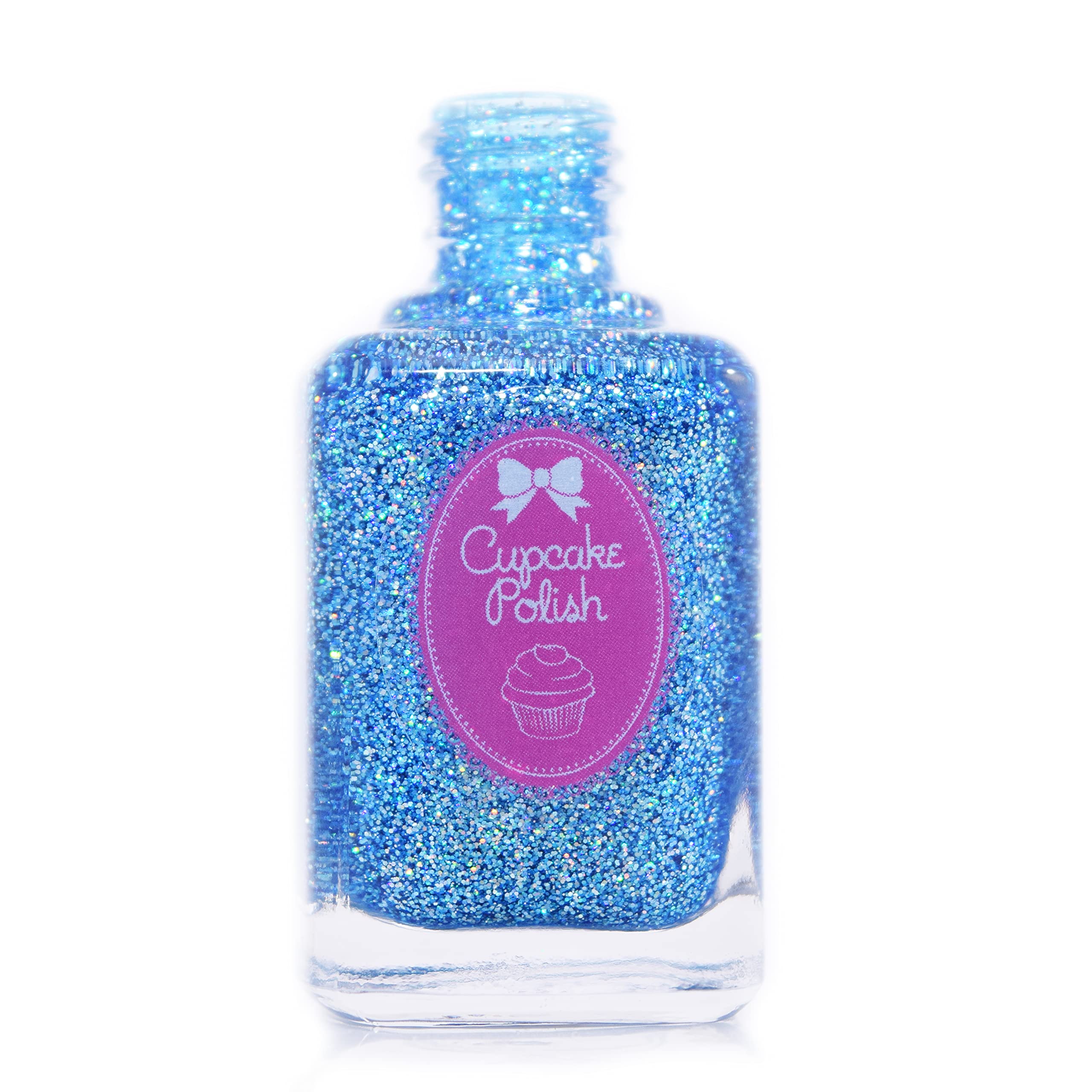Queen Frostine - blue glitter holographic nail polish by Cupcake Polish