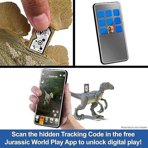 Miniatura 3 de Mattel Jurassic World Strike Attack Tuojiangosaurus - Juguete de dinosaurio con acción de golpe único, articulaciones móviles, figura de acción con