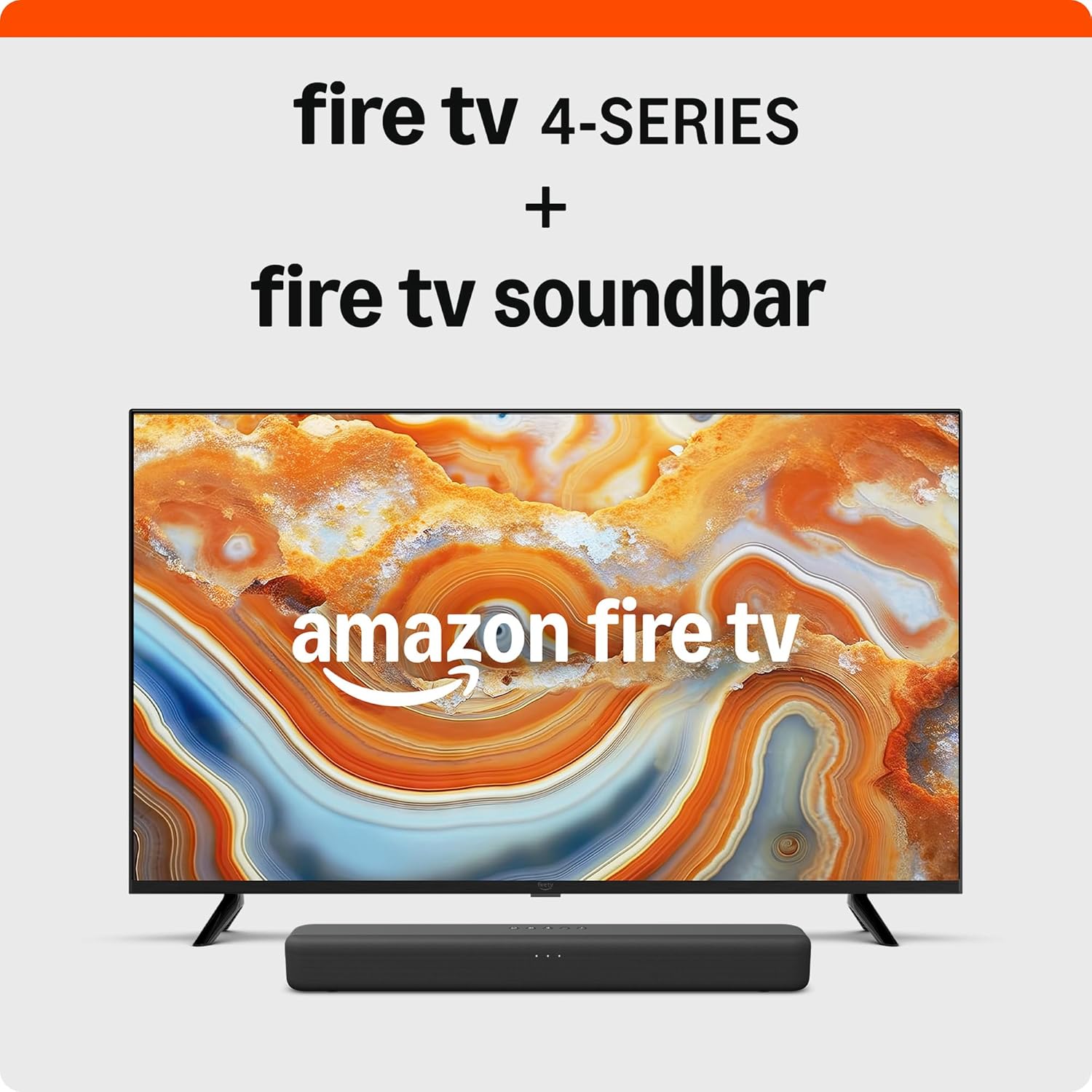 Amazon Fire TV 43″ 4-Series, 2024 release, with Fire TV Soundbar