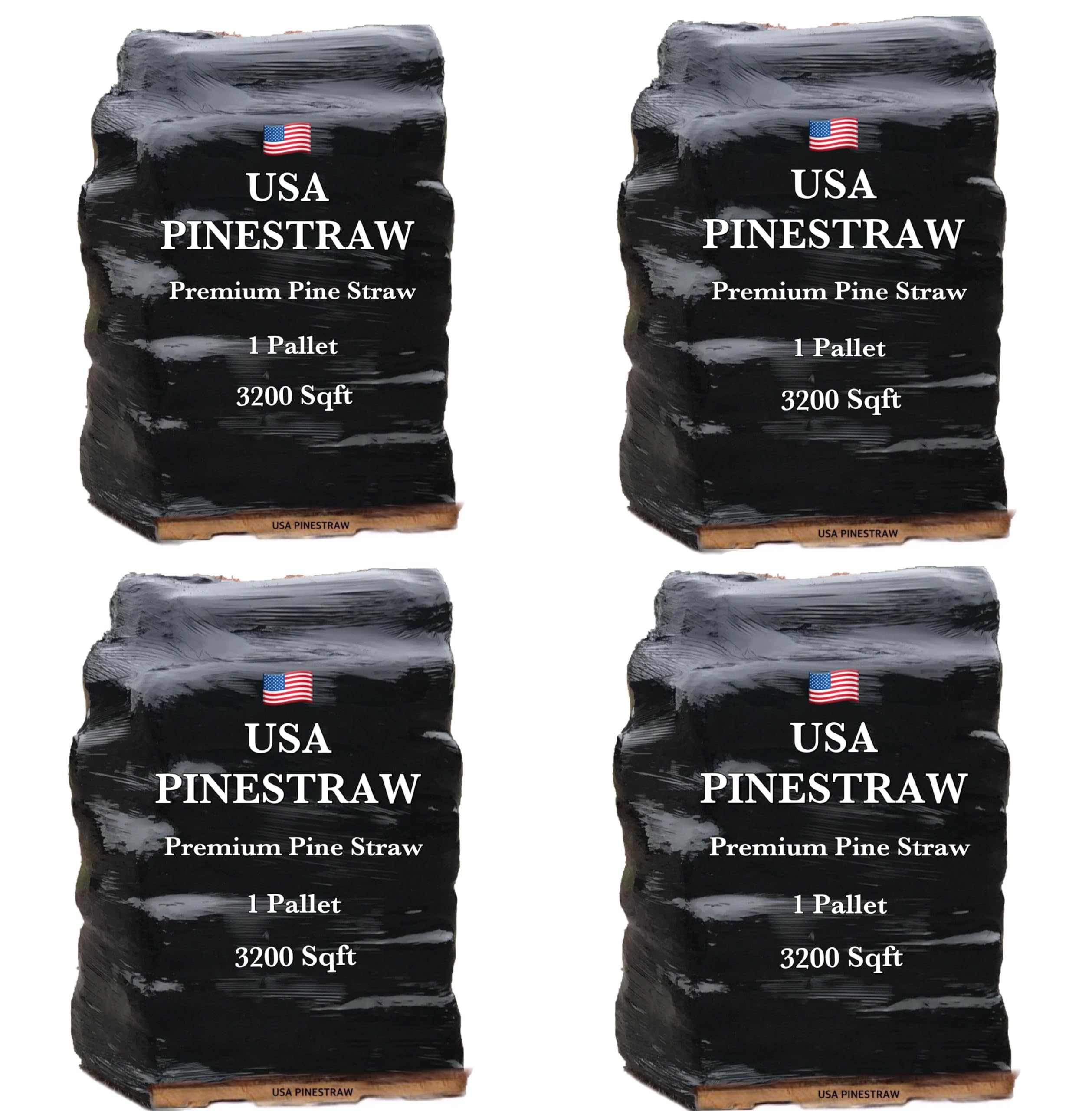 USA Pinestraw Long Needle Pine Straw 4 Set