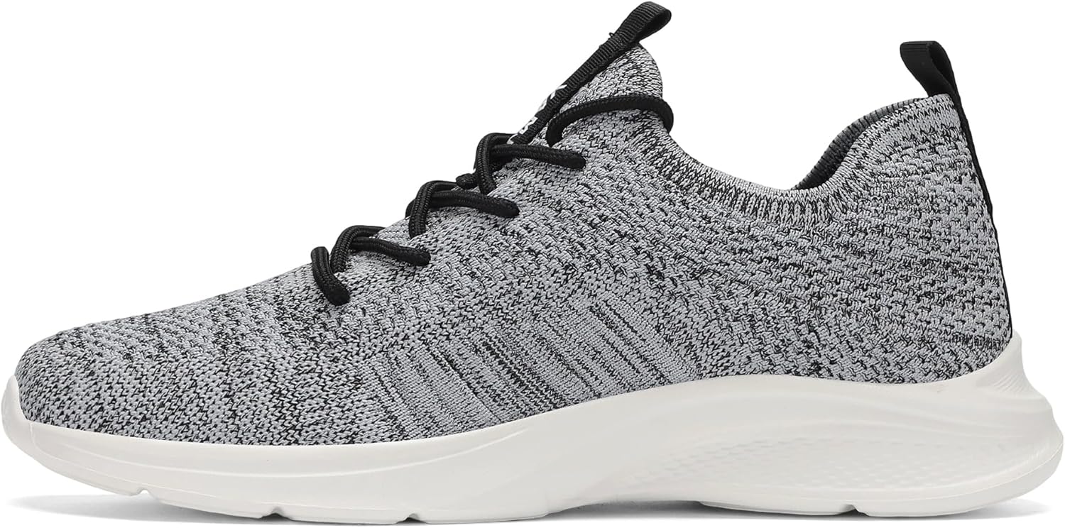 VAMJAM Men's Running Shoes Fashion Sneakers - Lightweight Breathable Flying Knitting Lace Up Mesh Walking Shoes Workout Casual Sports Shoes - Image 4