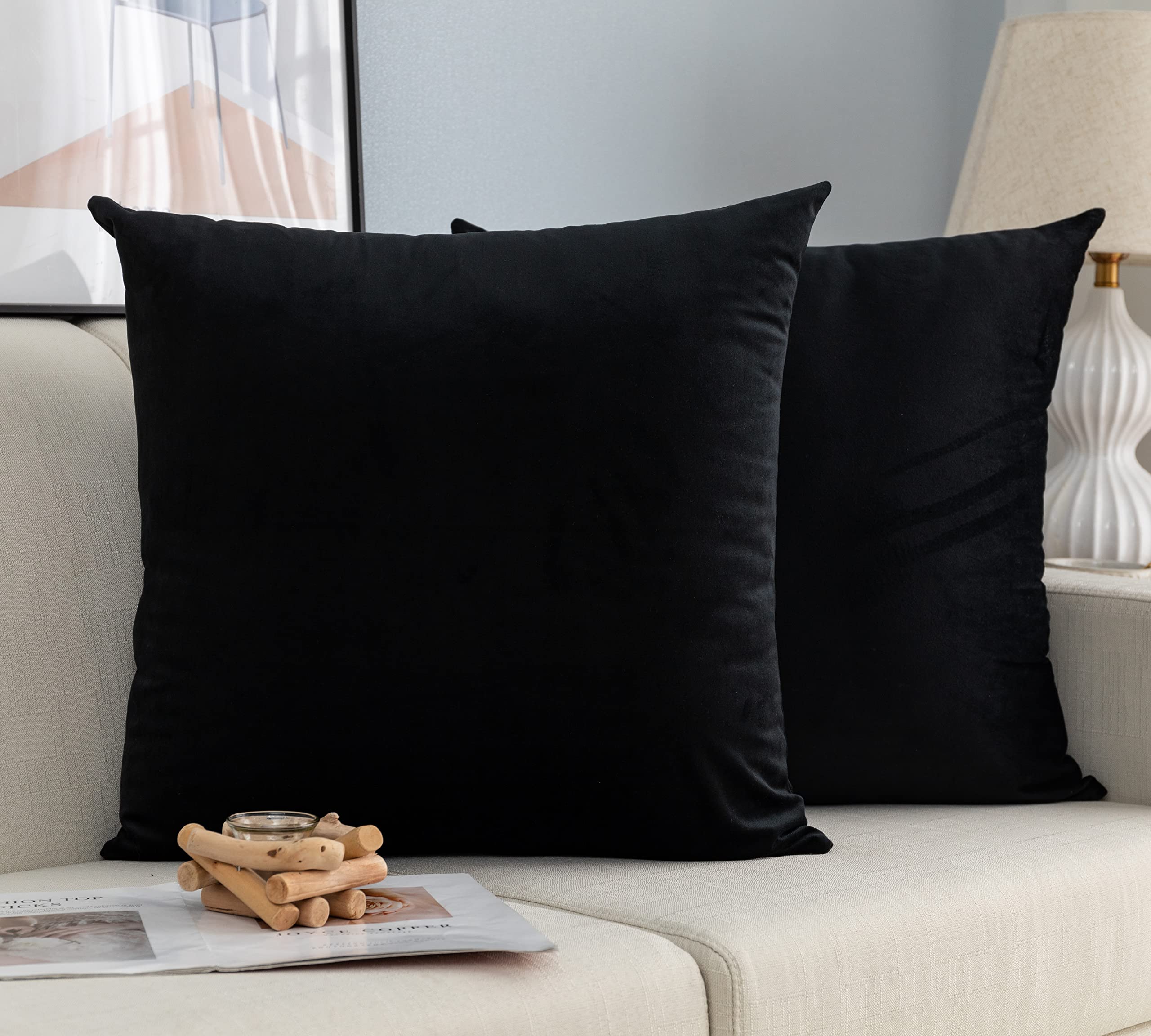 Taies d'oreiller anti-acariens en velours GIRASOLE HOME housses hypoallergéniques