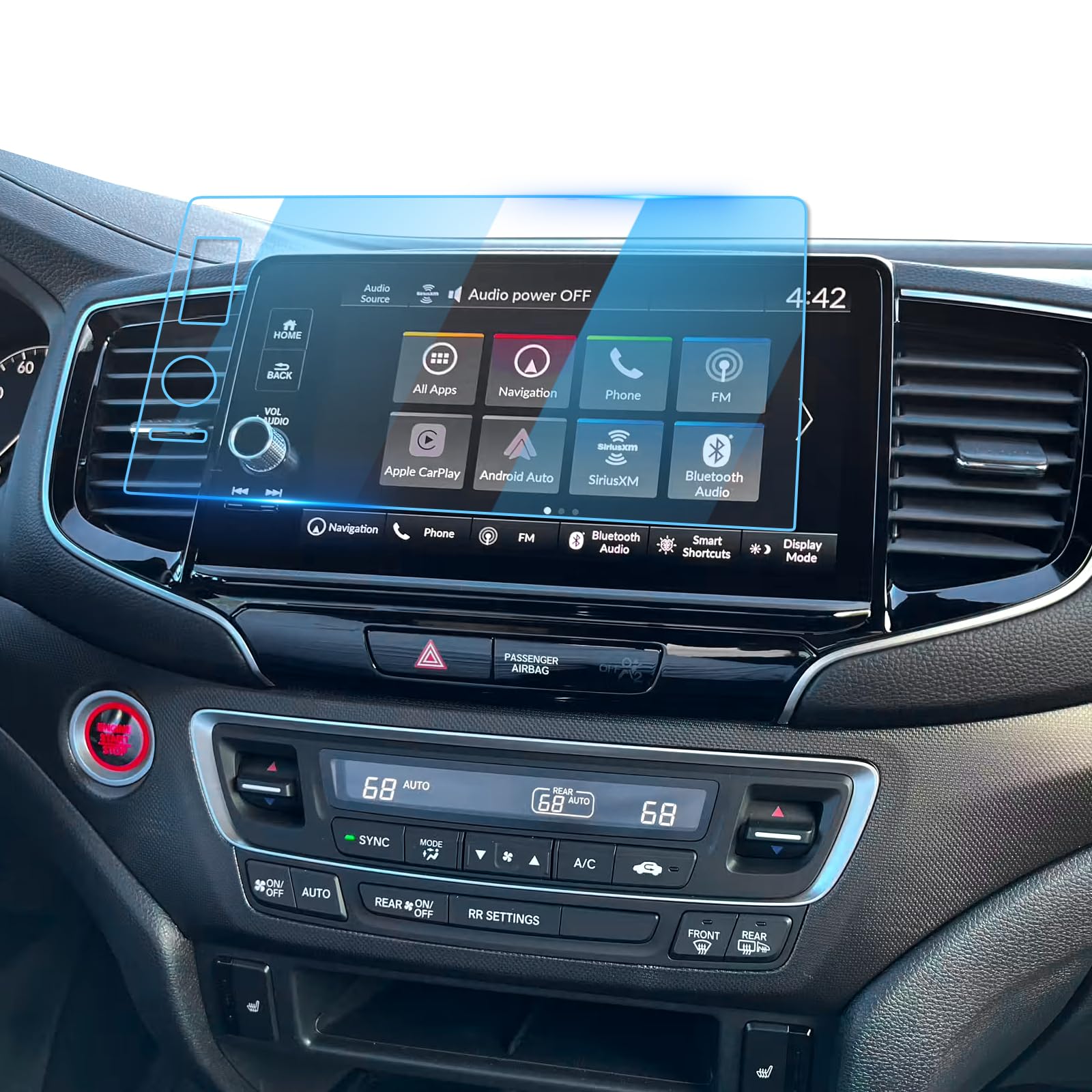 For 2026 Honda Ridgeline Screen Protector - 2024~2025 2026 Ridgeline (Sport/RTL/RTL-E/Black Edition) 9 inch Touchscreen [ClarityHD+] Ridgeline