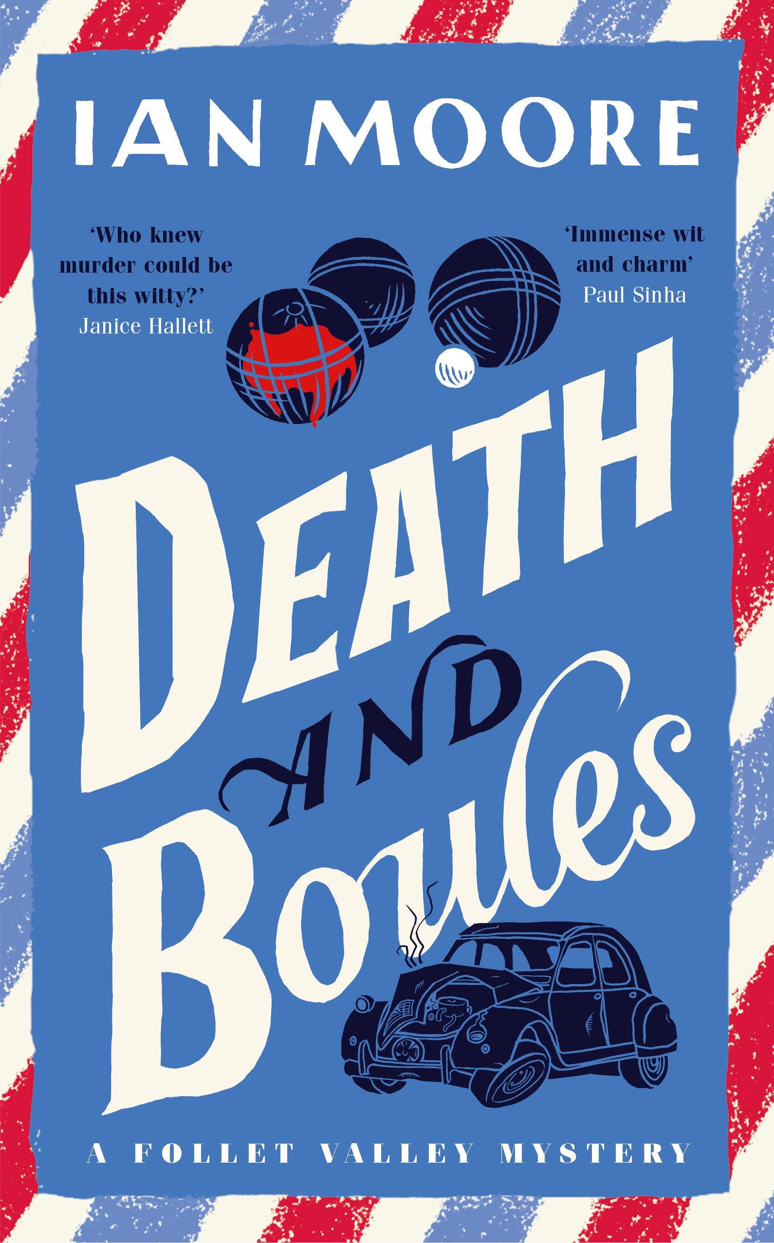 Ian Moore Death & Boules Hardback Book - White