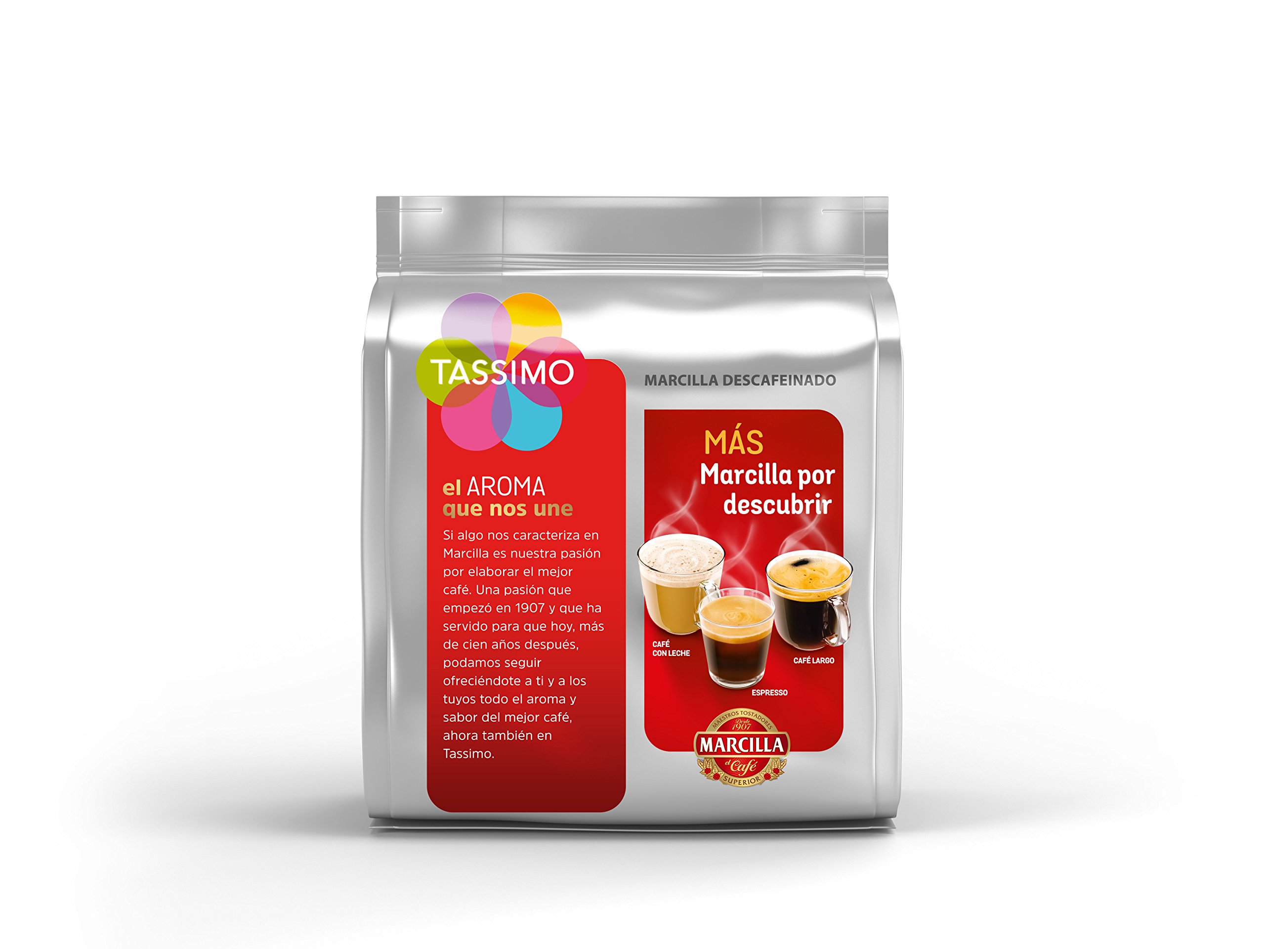 Tassimo Marcilla Café descafeinado Cápsulas de café- 10 paquetes (160 bebidas)