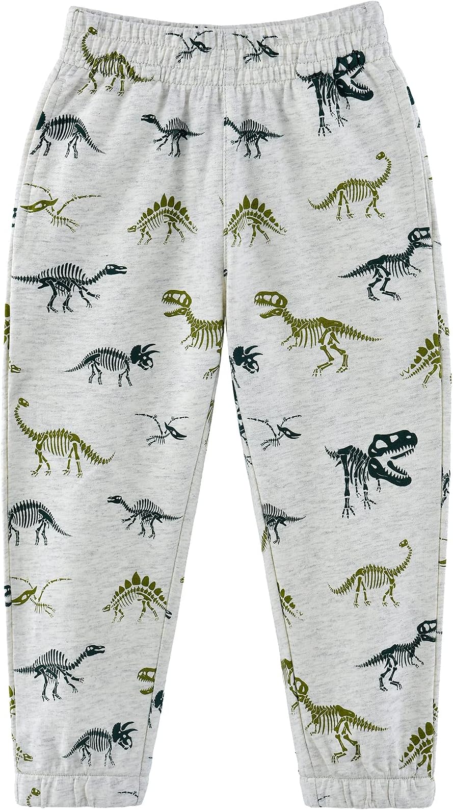 Dinosaur Boy Pants - Dino Jogger Sweatpants Cotton Pull on Pants for Toddler Boys