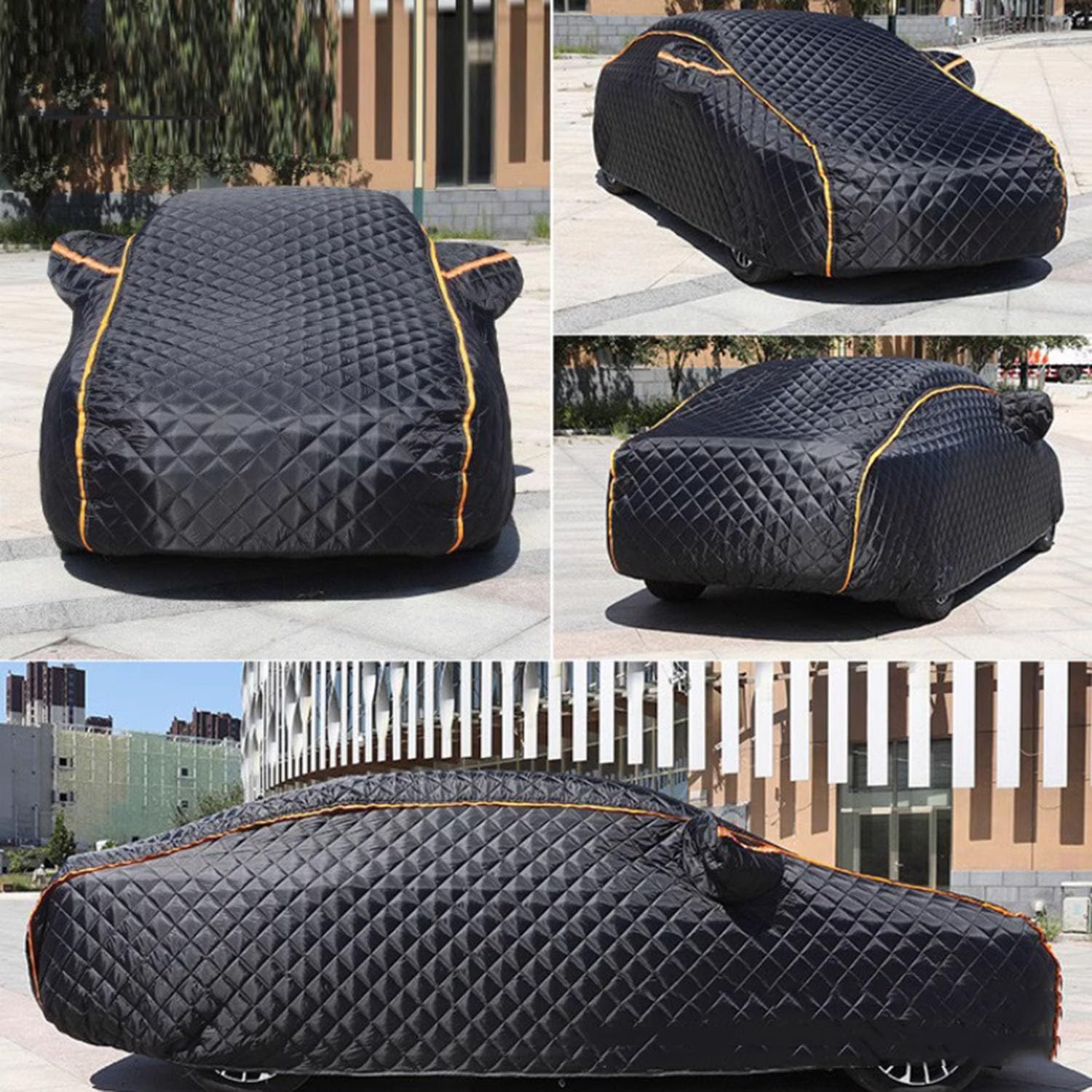 Housse Voiture Exterieur Anti Grêle pour Toyota C-HR 2.0 Hybrid GR Sport, Bâche de Protection Épaissie Contre la Grêle et Intempéries, Imperméable Anti-UV Respirante Doublure en Coton