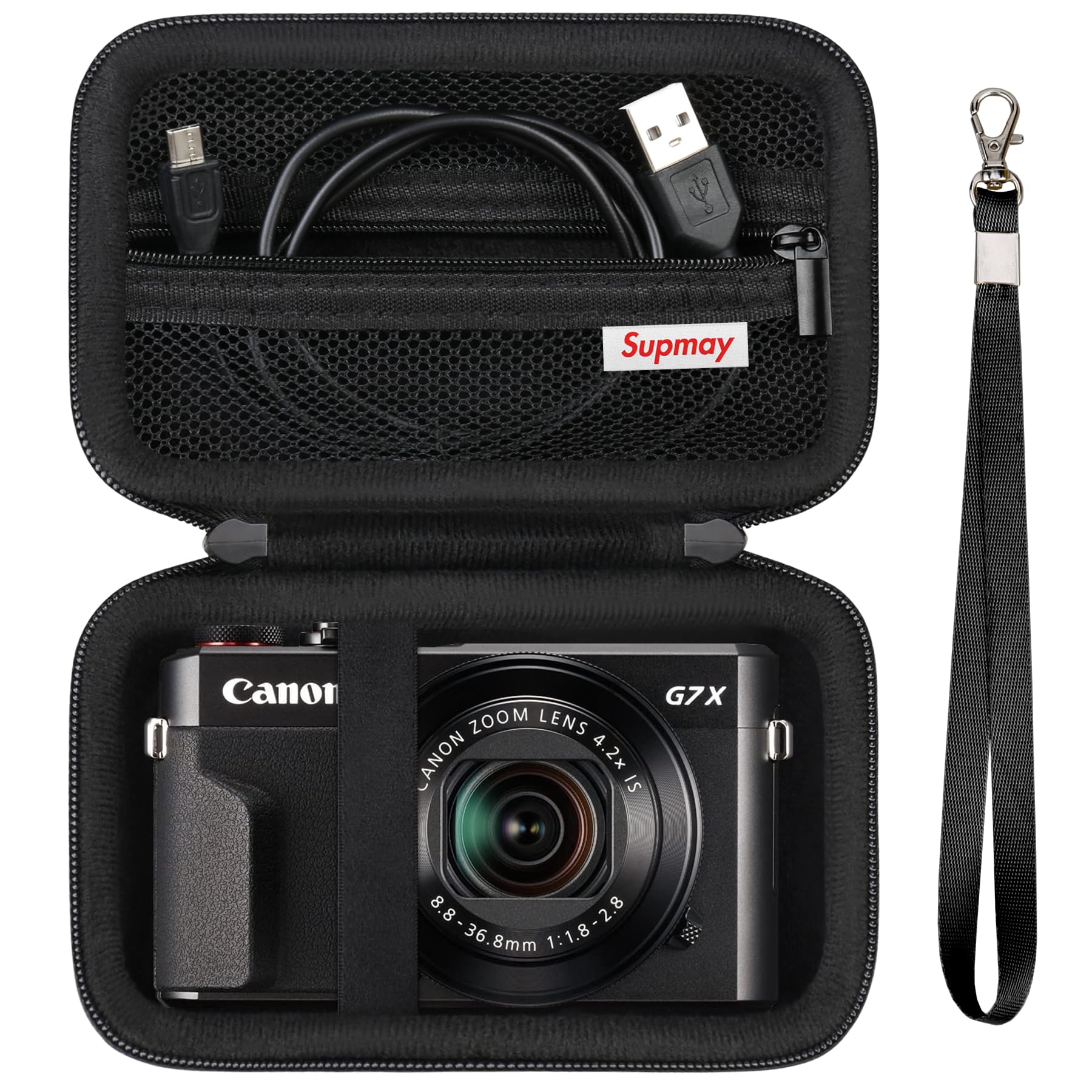 Supmay Hard Travel Case for Canon Powershot G7 X Mark III / G7 X