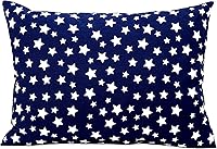 Vista 27 de Funda de almohada de algodón para niños pequeños de 13 x 18 pulgadas, diseño de estrella, funda de almohada de viaje blanca, funda de almohada