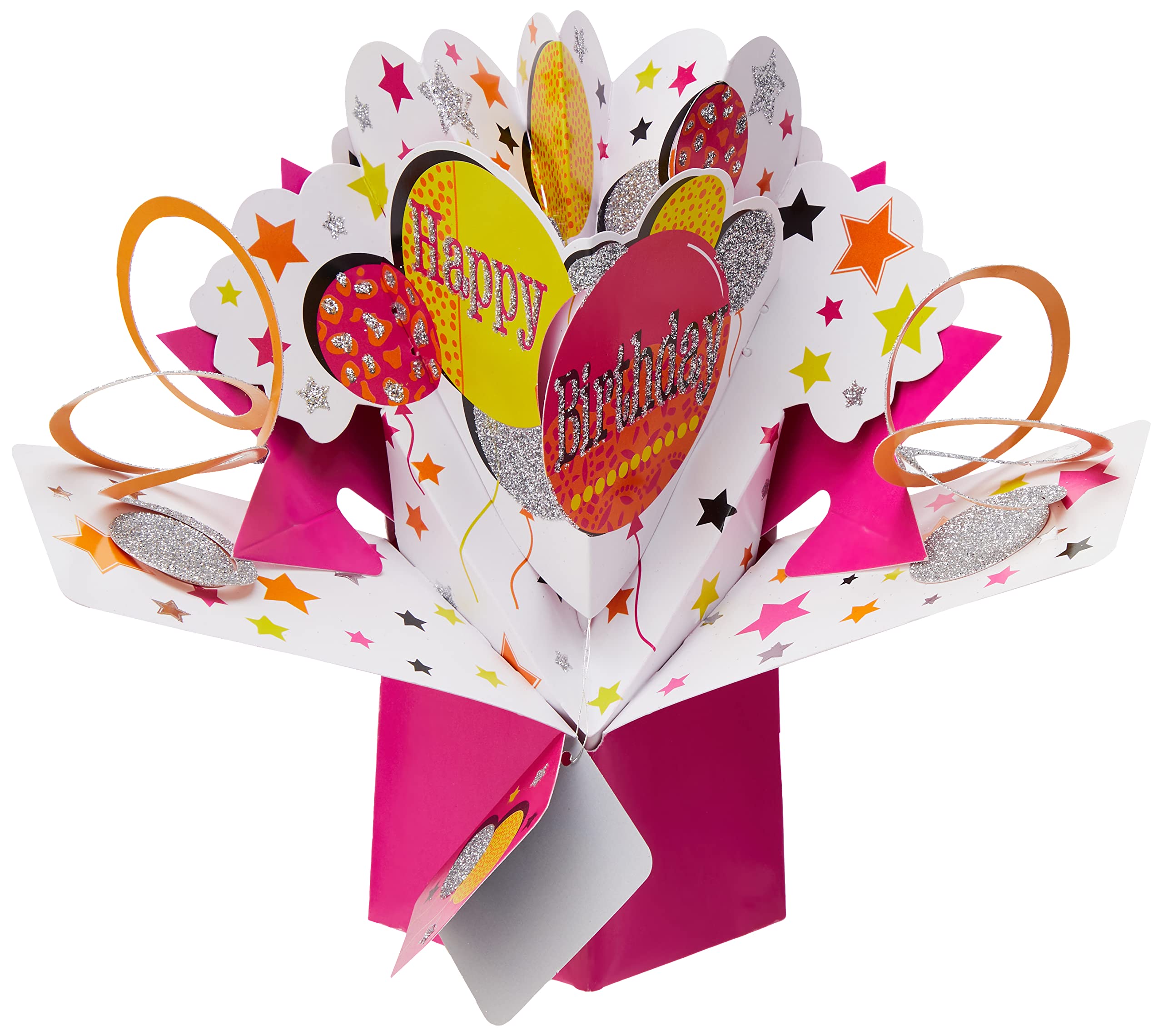Suki Gifts International Pop Up Card Happy Birthday Balloons, Multi-Colour