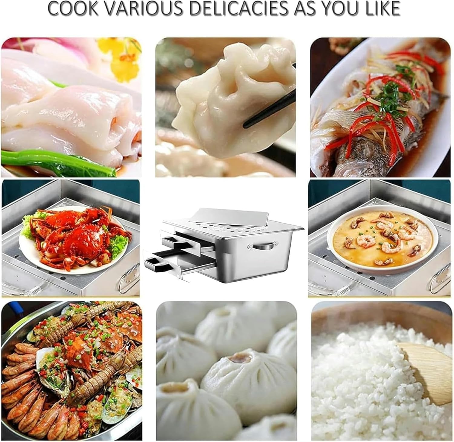 Rice Noodle Roll Steamer, Vermicelli Roll Machine, Stainless Steel Cooking Steamer, Can be Used for Steaming Rice Noodle Rolls, Steaming Buns-