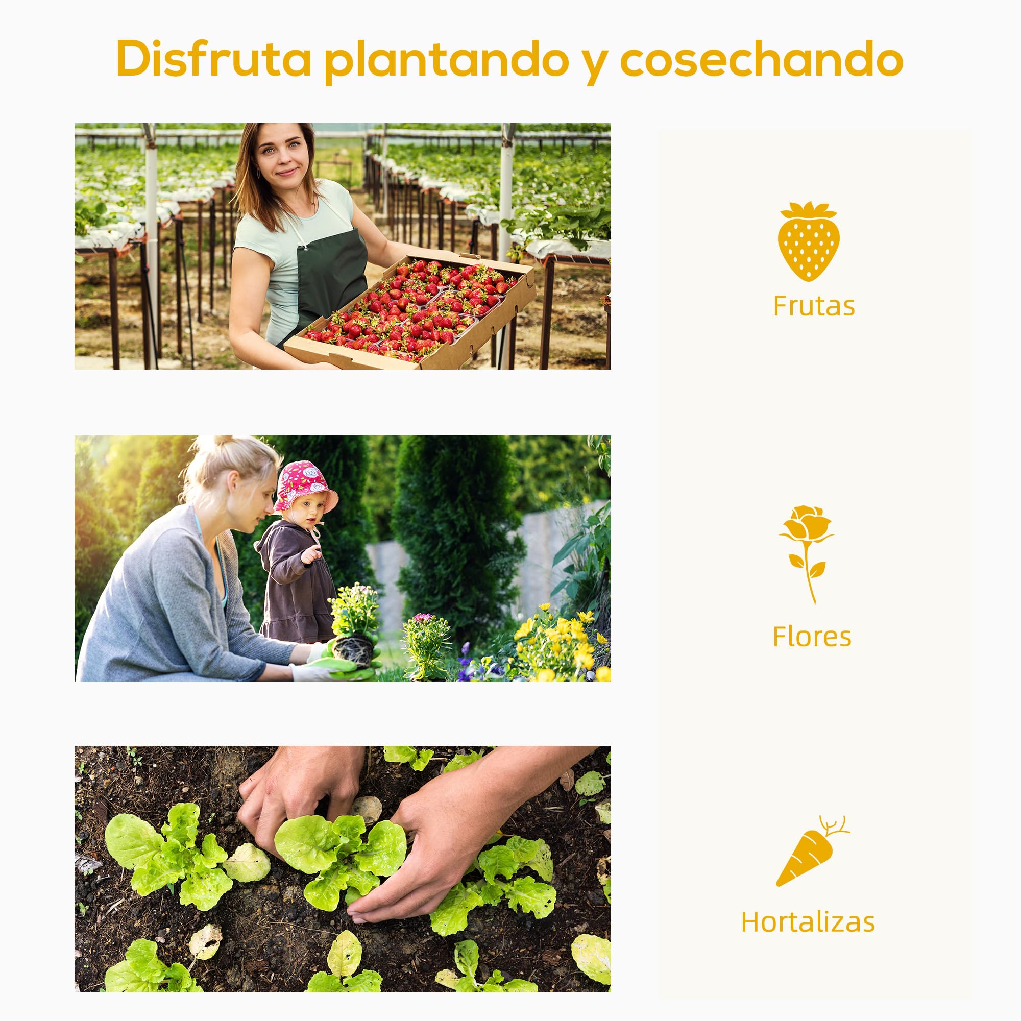 Outsunny Invernadero Pequeño Exterior con 2 Ventanas 200x76x168 cm Blanco | Invernadero de Exterior, Marco de Acero, Cubierta de PE 140g/m², para Cultivar Tomates Plantas Flores