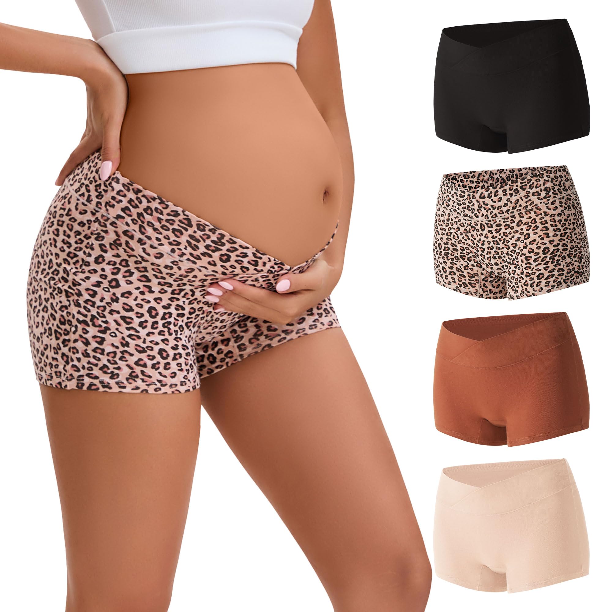 INNERSY Maternity Cotton Boyshorts