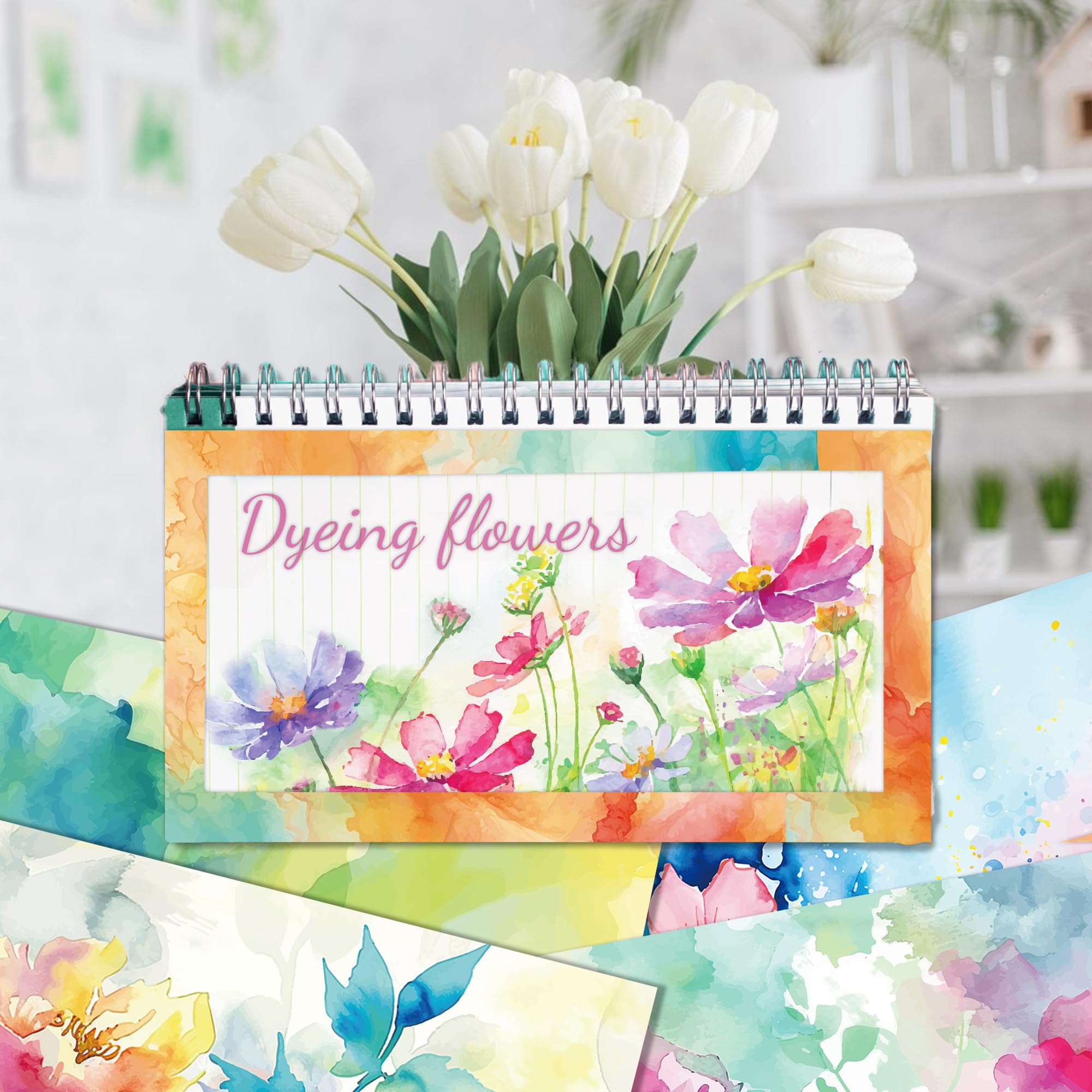 Papel Scrapbook Floral Vintage 24 Folhas | 30x30cm Dupla Face | DIY