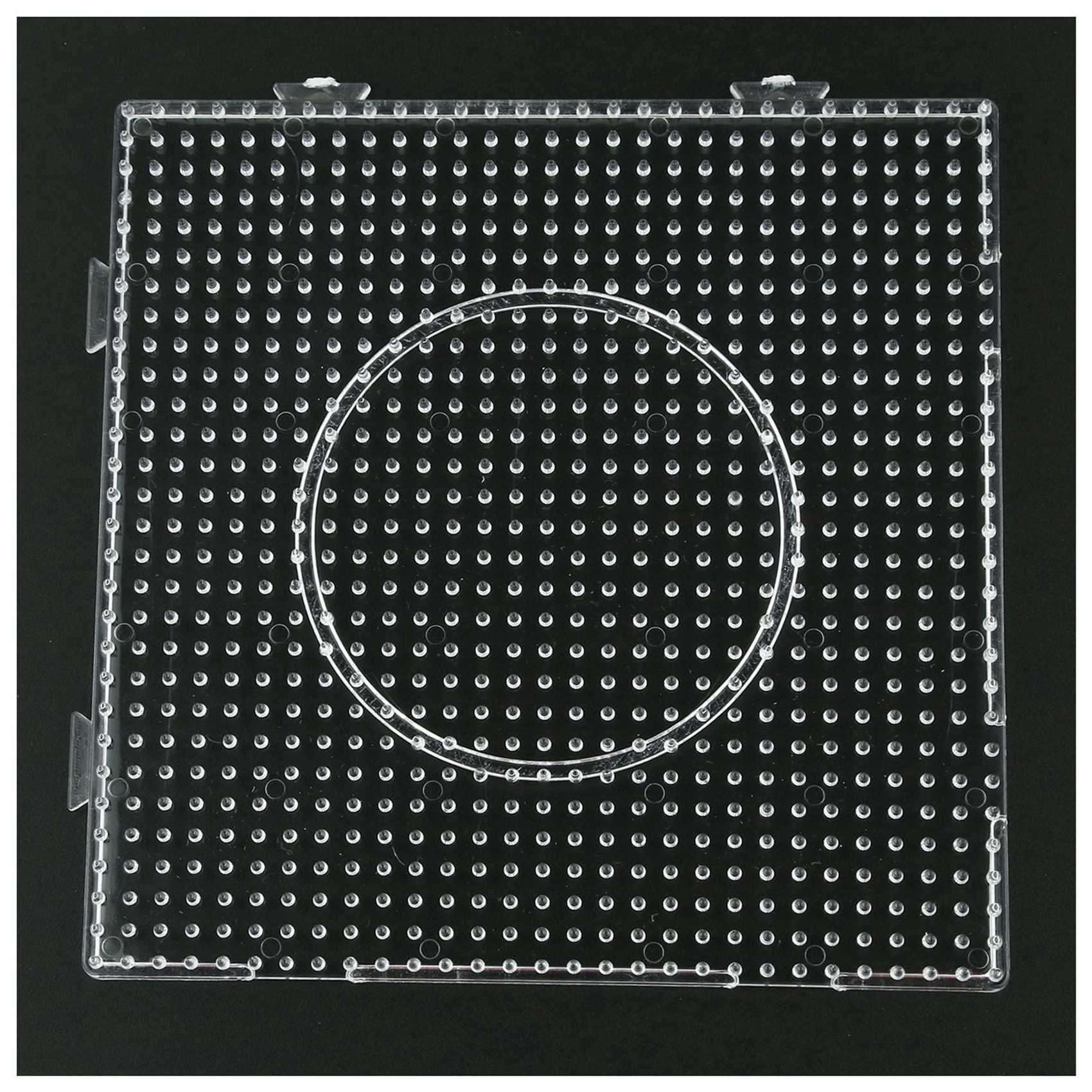 24 x ABC klare Stecktafeln für Sicherungsperlen, quadratisch, 145 x 145 mm