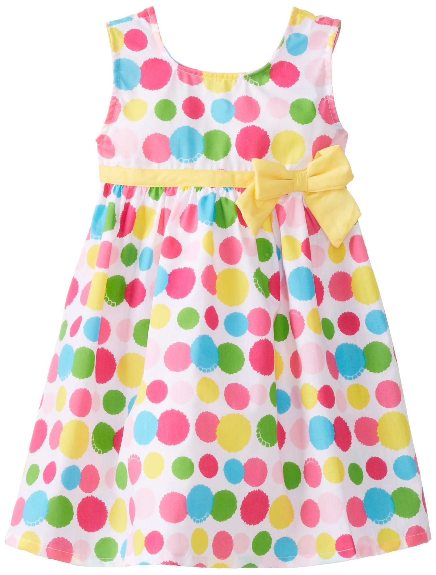 Watch Me Grow! by Sesame Street Little Girls' Dot Print Dress