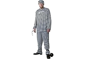 Prisoner Costume for Men | Premium Jail Inmate Uniform