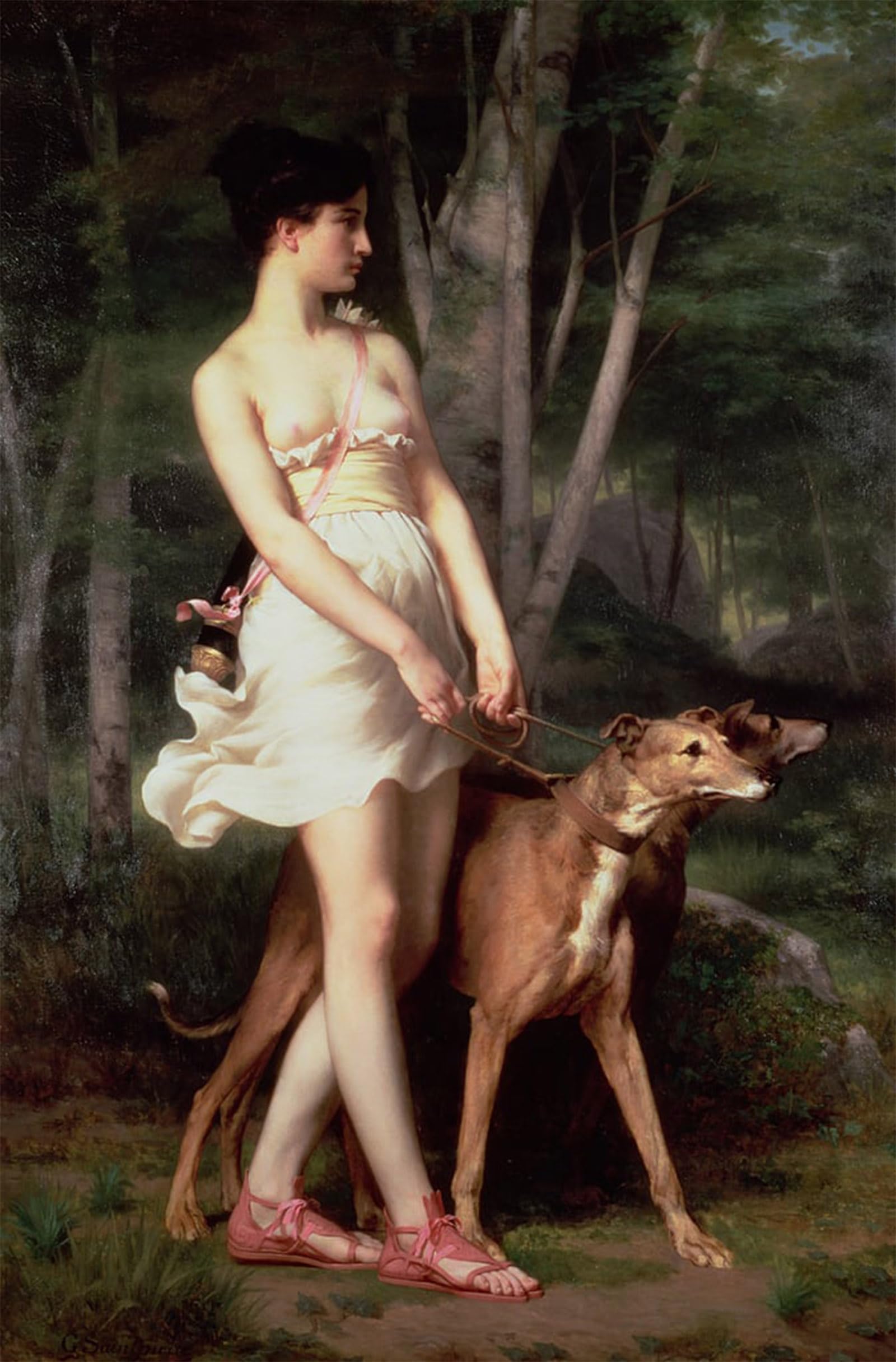POSTERIIk Famous Print Pop Art Wall Art Graffiti Diana the Huntress by Gaston Casimir Saint Pierre Art Prints for Home Decor 60x90cm