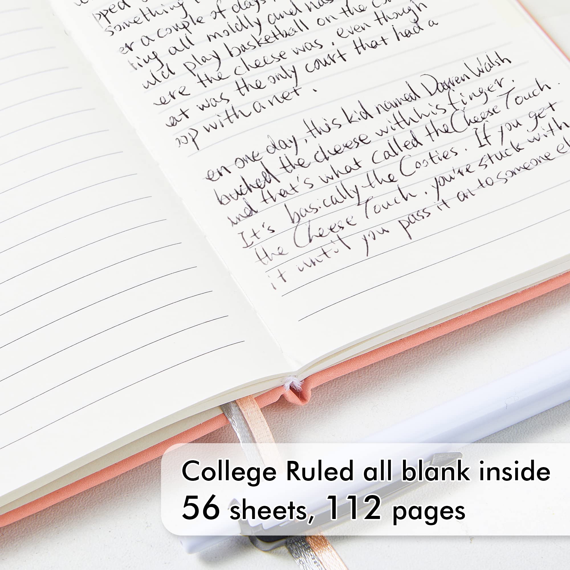 feela 3 Pack A6 Pocket Notebooks, Hardback Lined Small Notebooks with Dividers and Black Pens - Image 3