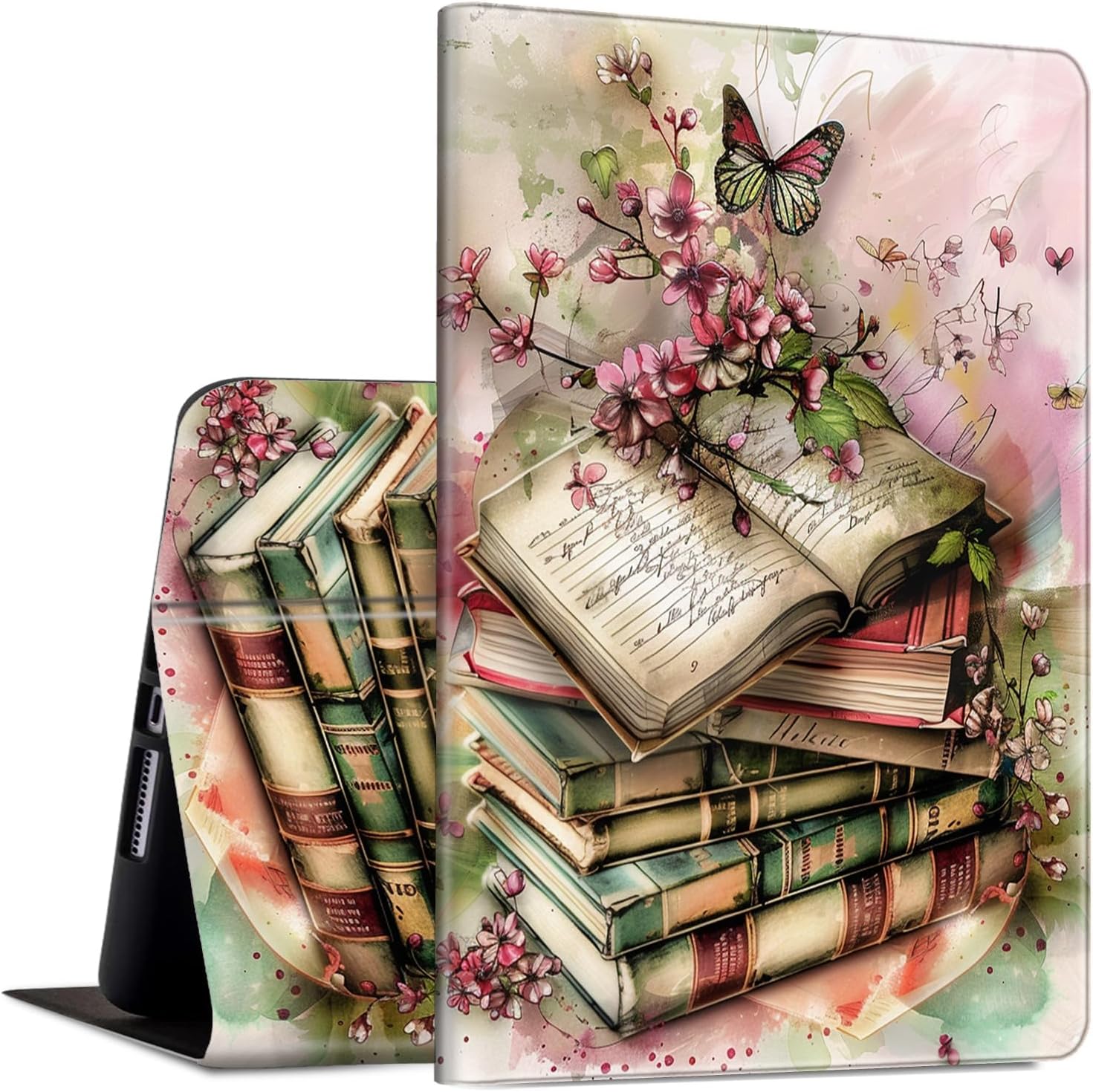 for iPad 9th/8th/7th Generation 10.2 Inch Case 2021/2020/2019 PU Leather Slim Folio Lightweight Multiple Viewing Angles Smart Cover with Auto Wake/Sleep Case for iPad 10.2 Inch, Art Books