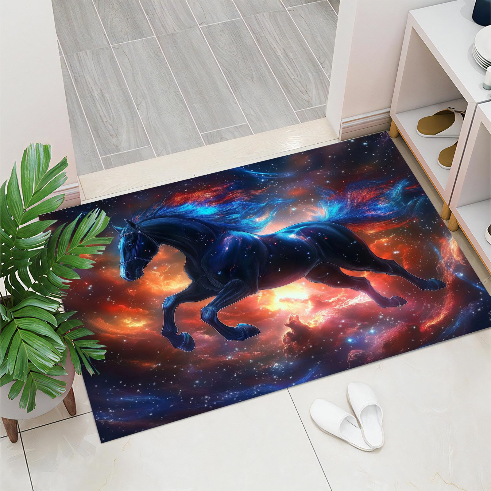 Paillasson intérieur 80x120cm tapis entrée vortex art design haut de gamme