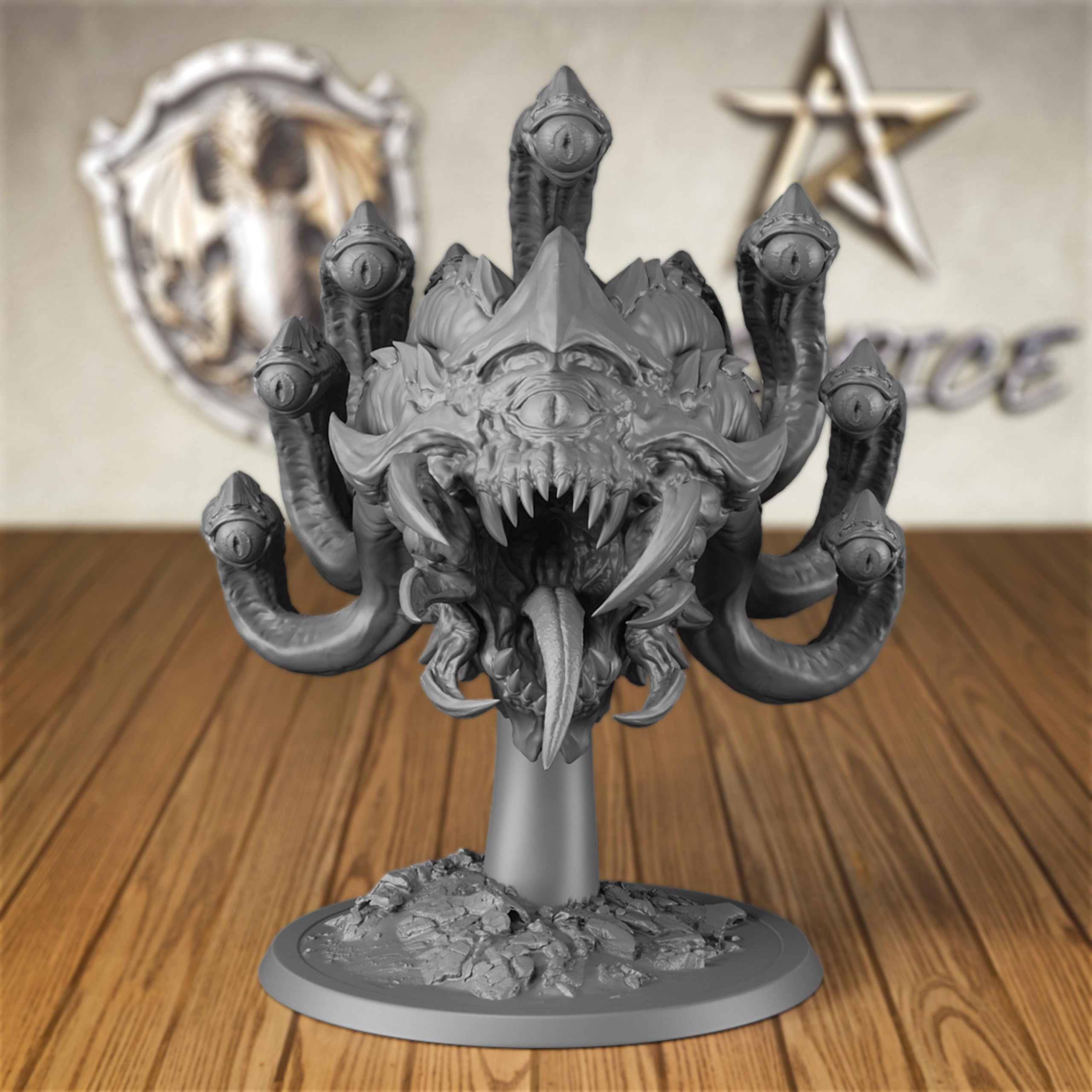 AUSPDICE 32mm DND Mini Beholder- RPG Dungeon Masters for D&D Board Games, Miniature Character