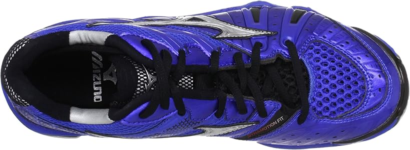 Amazon | [ミズノ] WAVE JUMP TR4LO 9KV240 25 (ブルー×シルバー/295