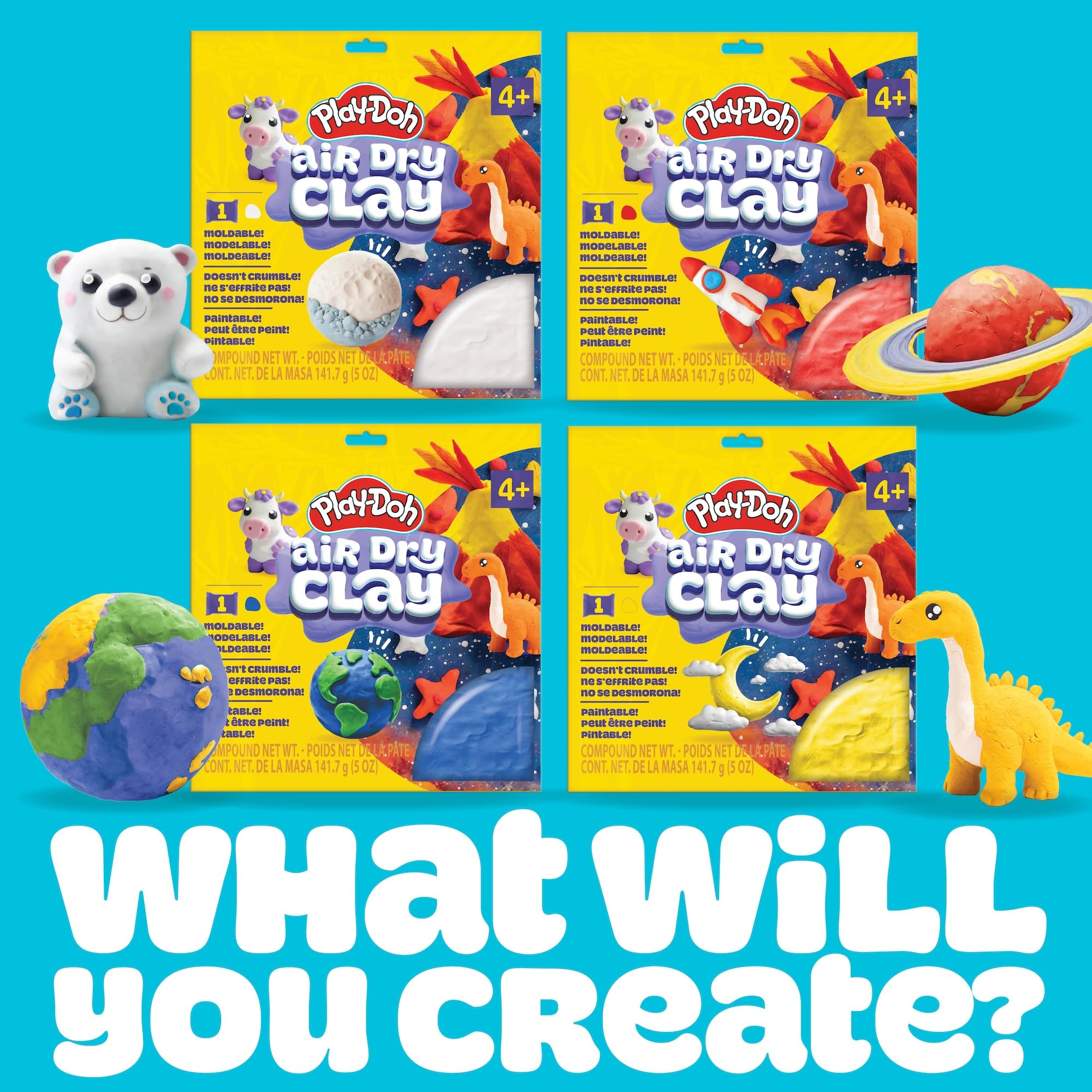 Toys For 6 Year Old Boy MODOH Air Dry Clay White 1.1 Lbs, Modeling Clay Air  Drying For Sculpting, Painting | Fast Gifts For 9 Year Old Girls, image size:2000x2000