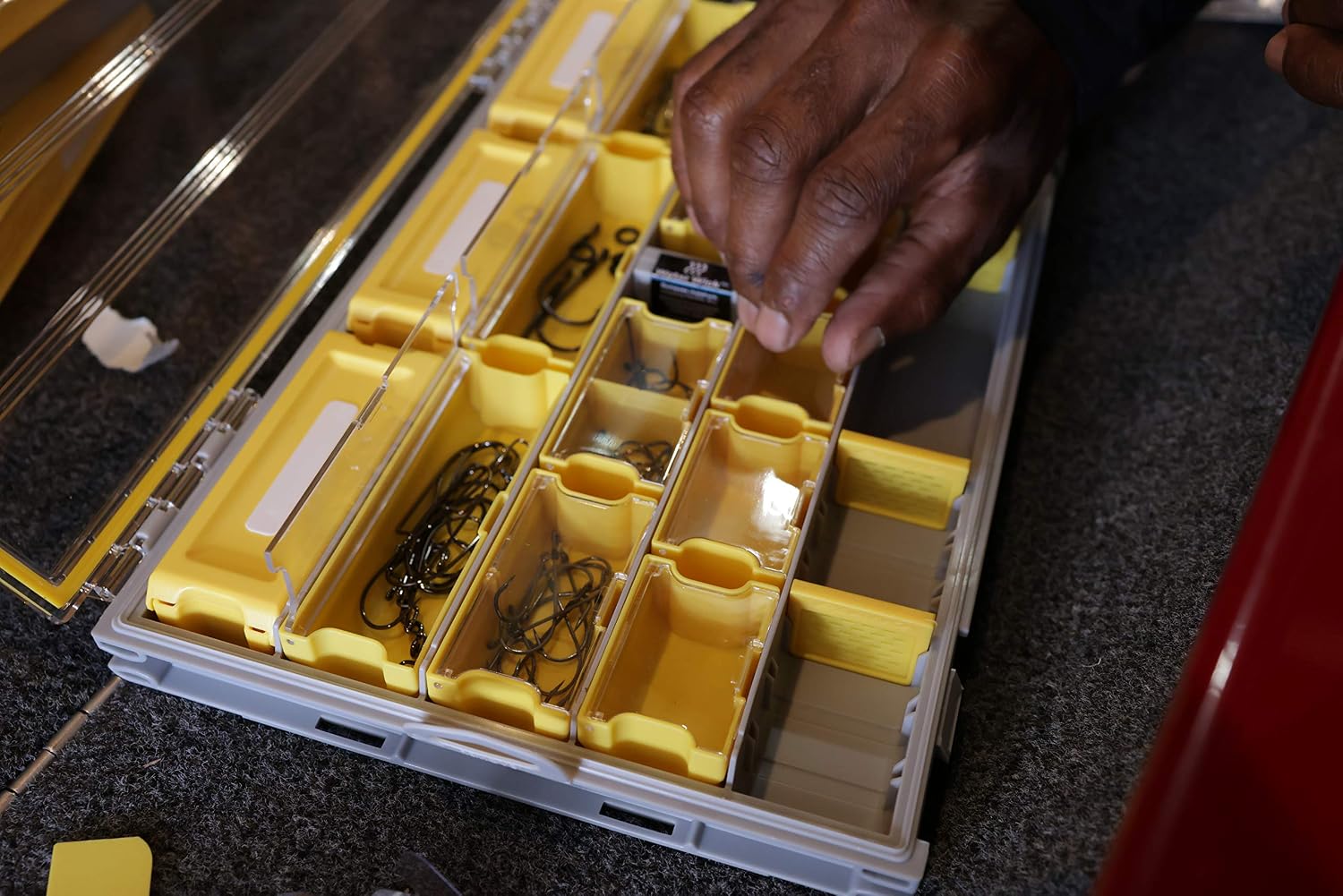 Plano Edge Terminal Medium Weight Retainer | Designed to complement Edge 3600 & 3700 Tackle Boxes for Customized Storage, Yellow