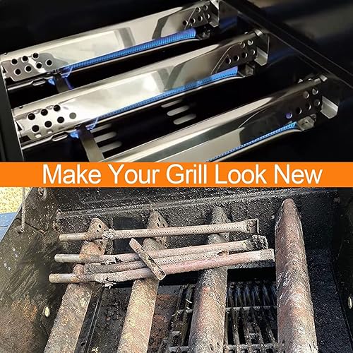 Miniatura 8 de Piezas de repuesto para Charbroil Performance 475 4 quemadores 463347017, 463361017, 463342119, 463347418, 463335517, G470-0004-w1, protector de