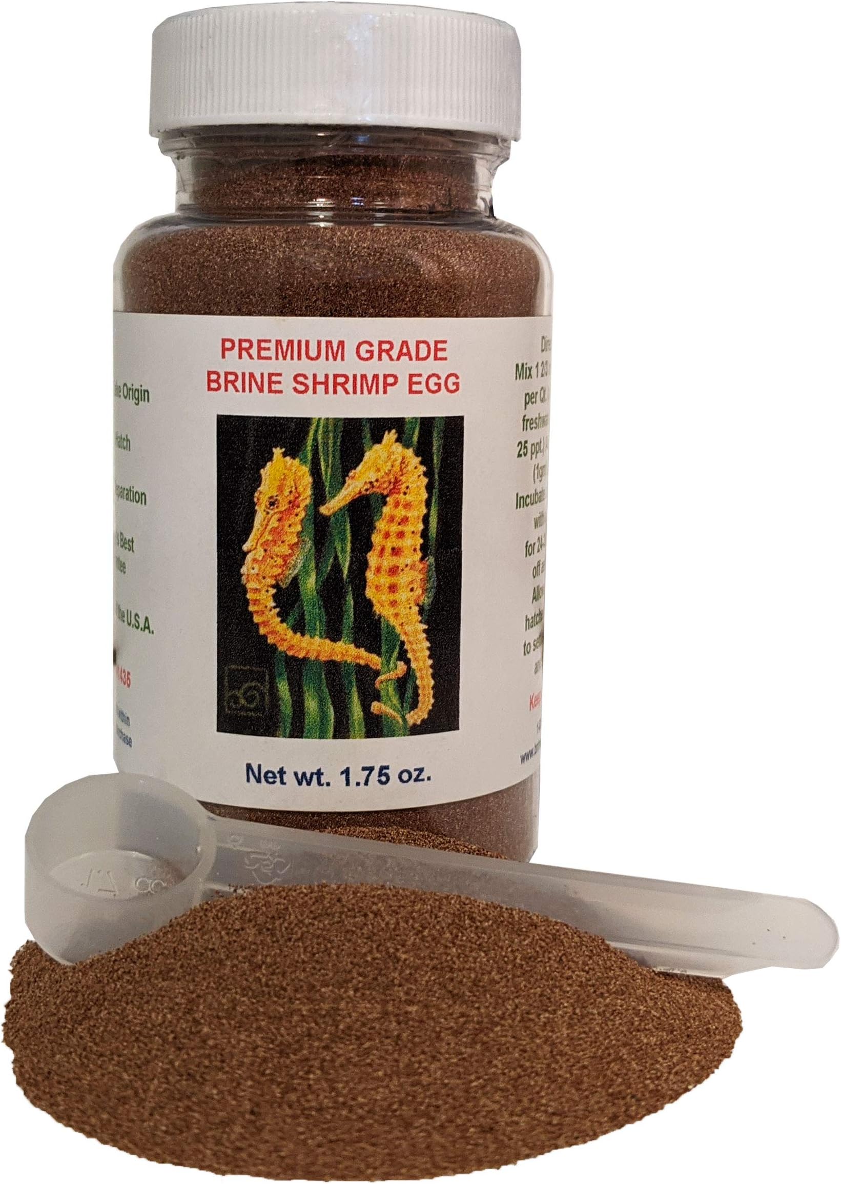 1 Lb Brine Shrimp Eggs – Grade A, 80% Hatch Rate From Great Salt Lake