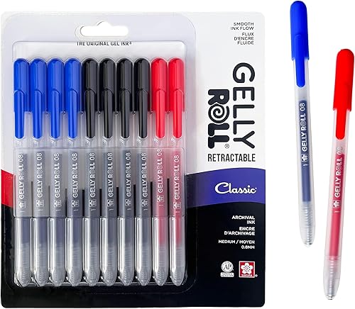 Miniatura 1 de SAKURA Gelly Roll - Bolígrafos de gel retráctiles de colores, juego de colores clásicos, bolígrafo de tinta de punta media para diario, arte o